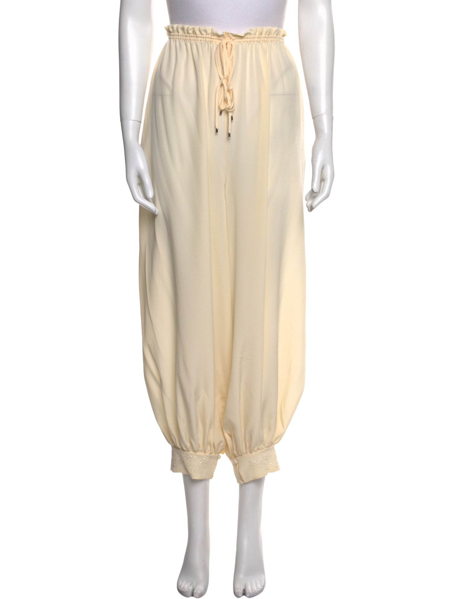 Chloé Silk Straight Leg Pants