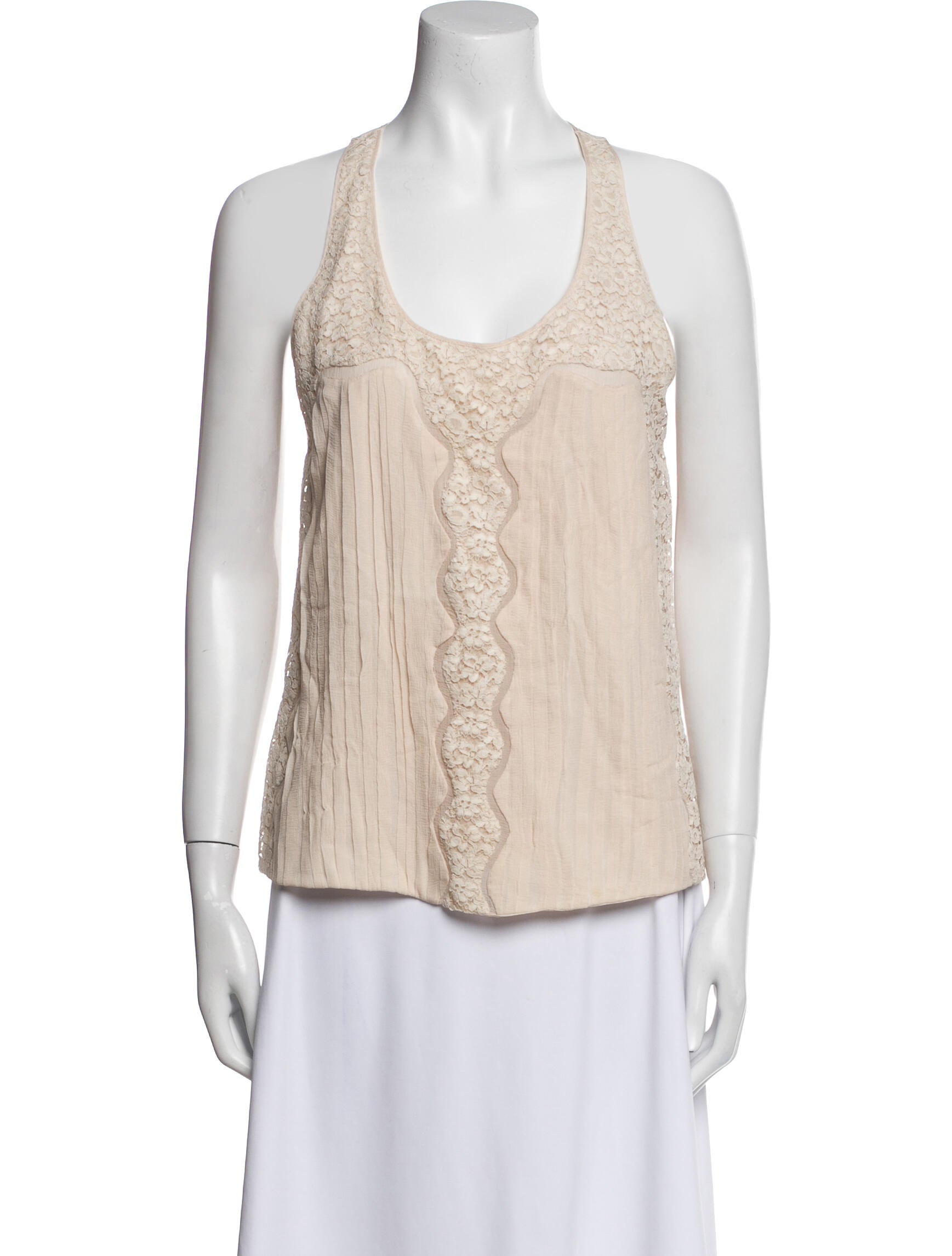 Chloé Scoop Neck Sleeveless Top
