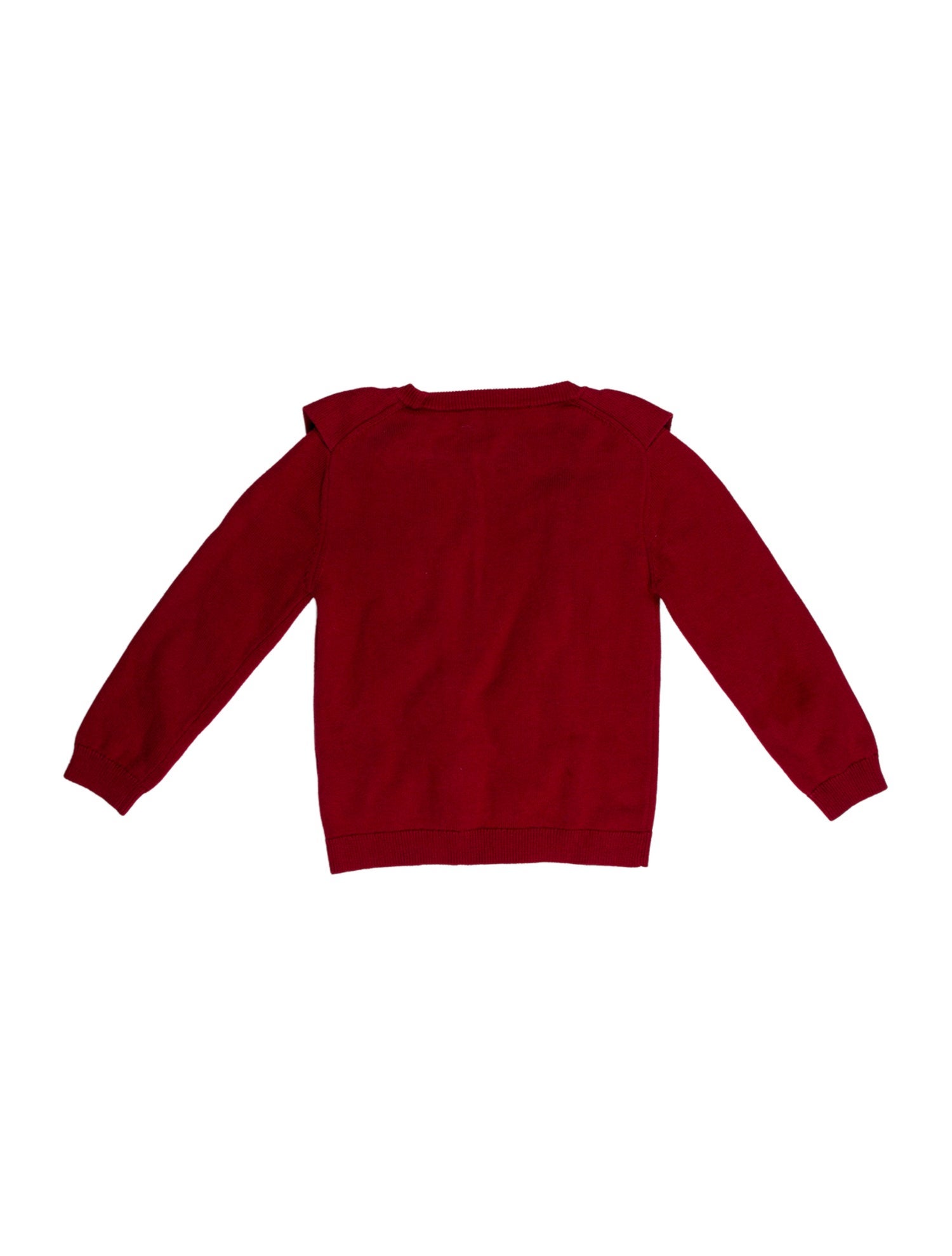 Chloé Girls' Ruffle-Trimmed Knit Sweater