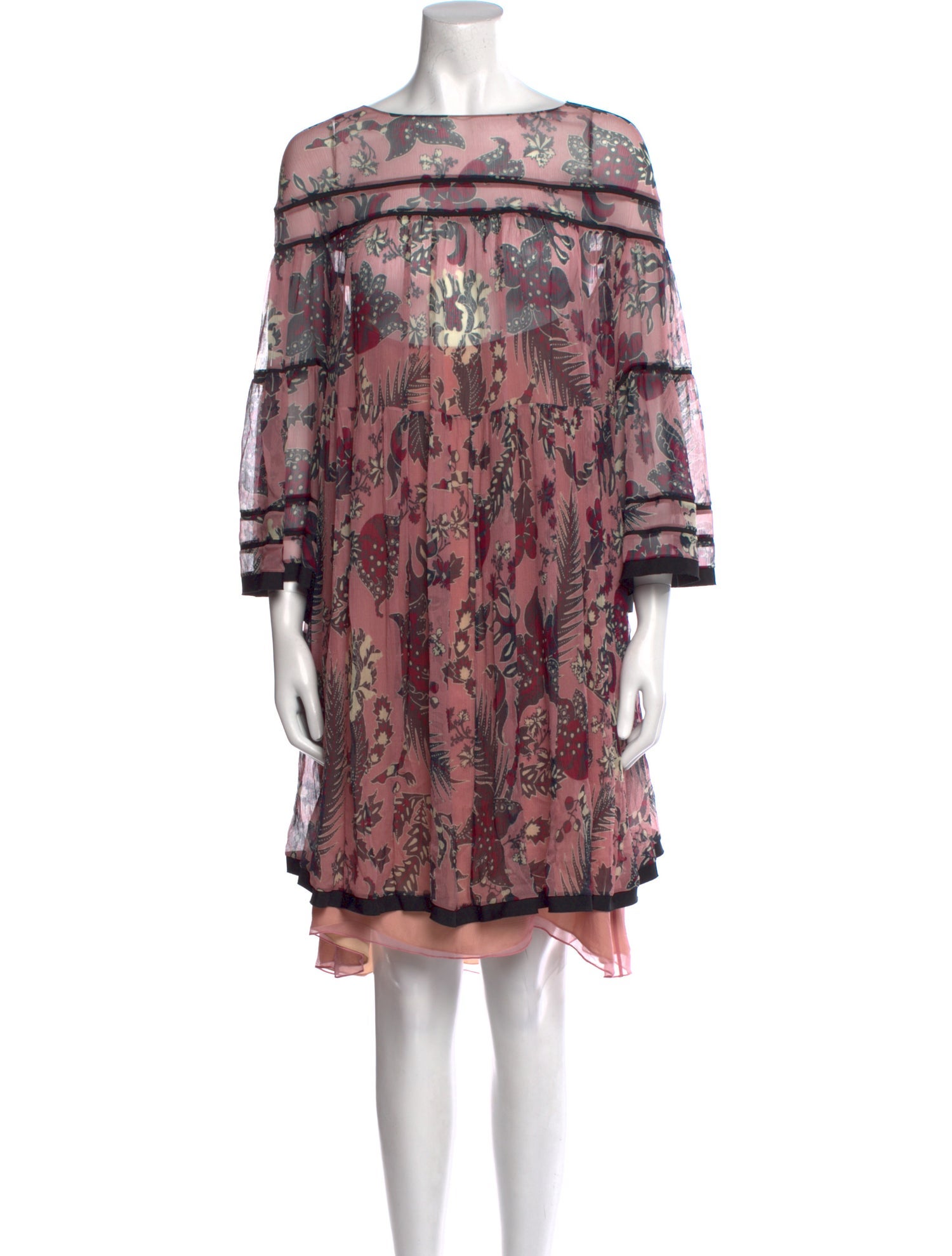 Chloé Silk Knee-Length Dress