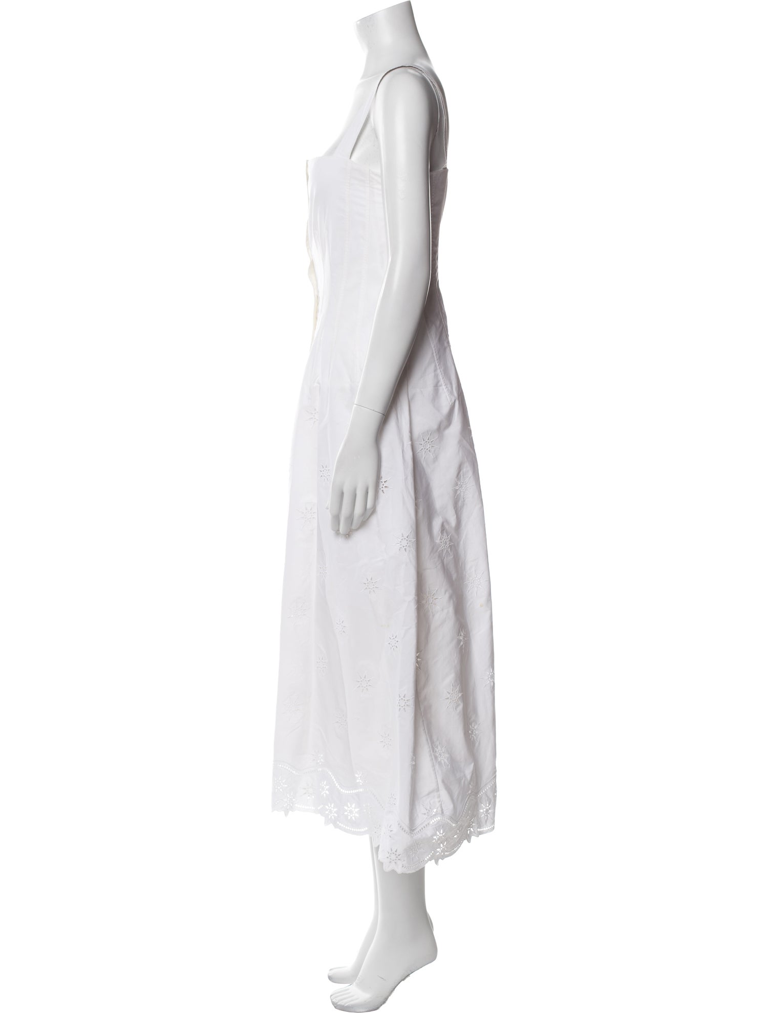 Chloé Square Neckline Long Dress