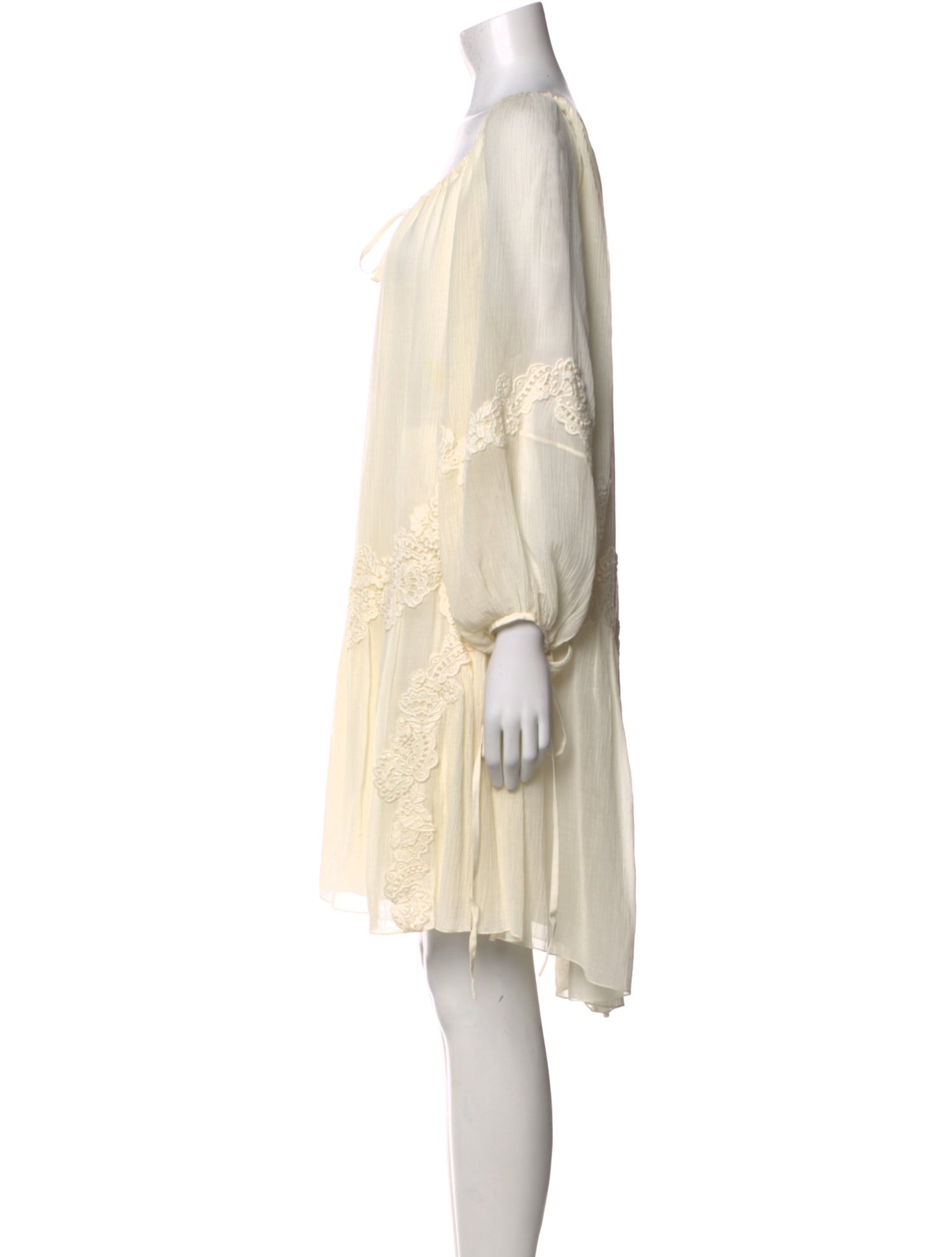 Chloé Scoop Neck Mini Dress