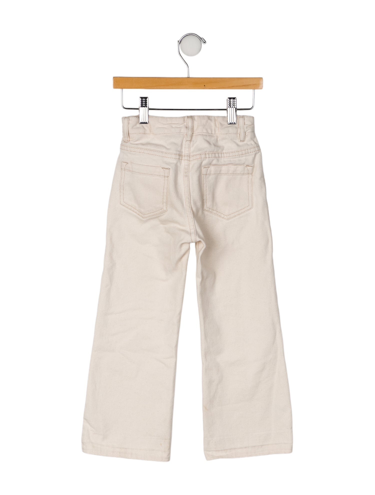 Chloé Toddler Girls' Logo Print Denim Bottoms