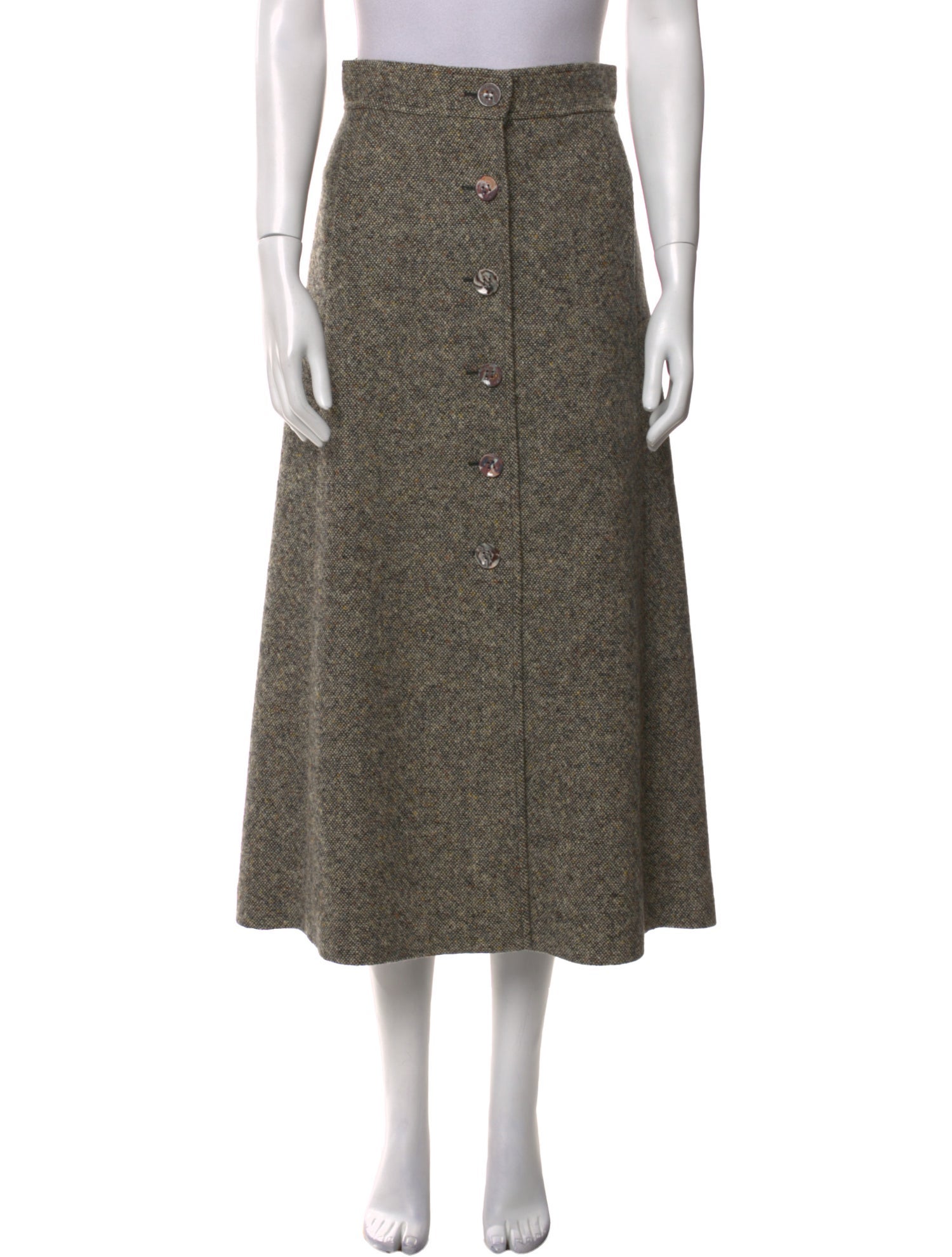 Chloé Virgin Wool Midi Length Skirt w/ Tags