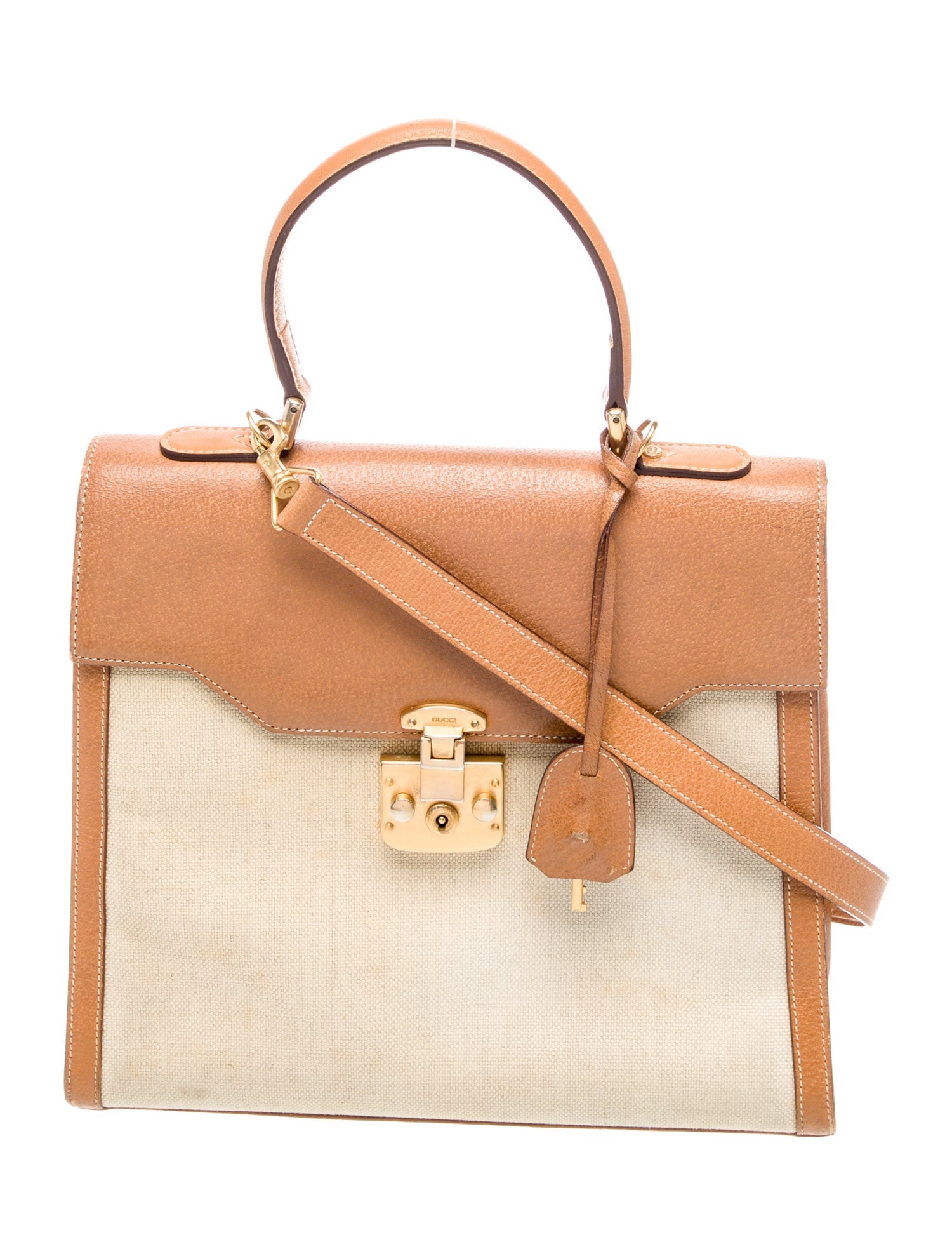 Gucci Canvas Kelly Lady Lock Vintage