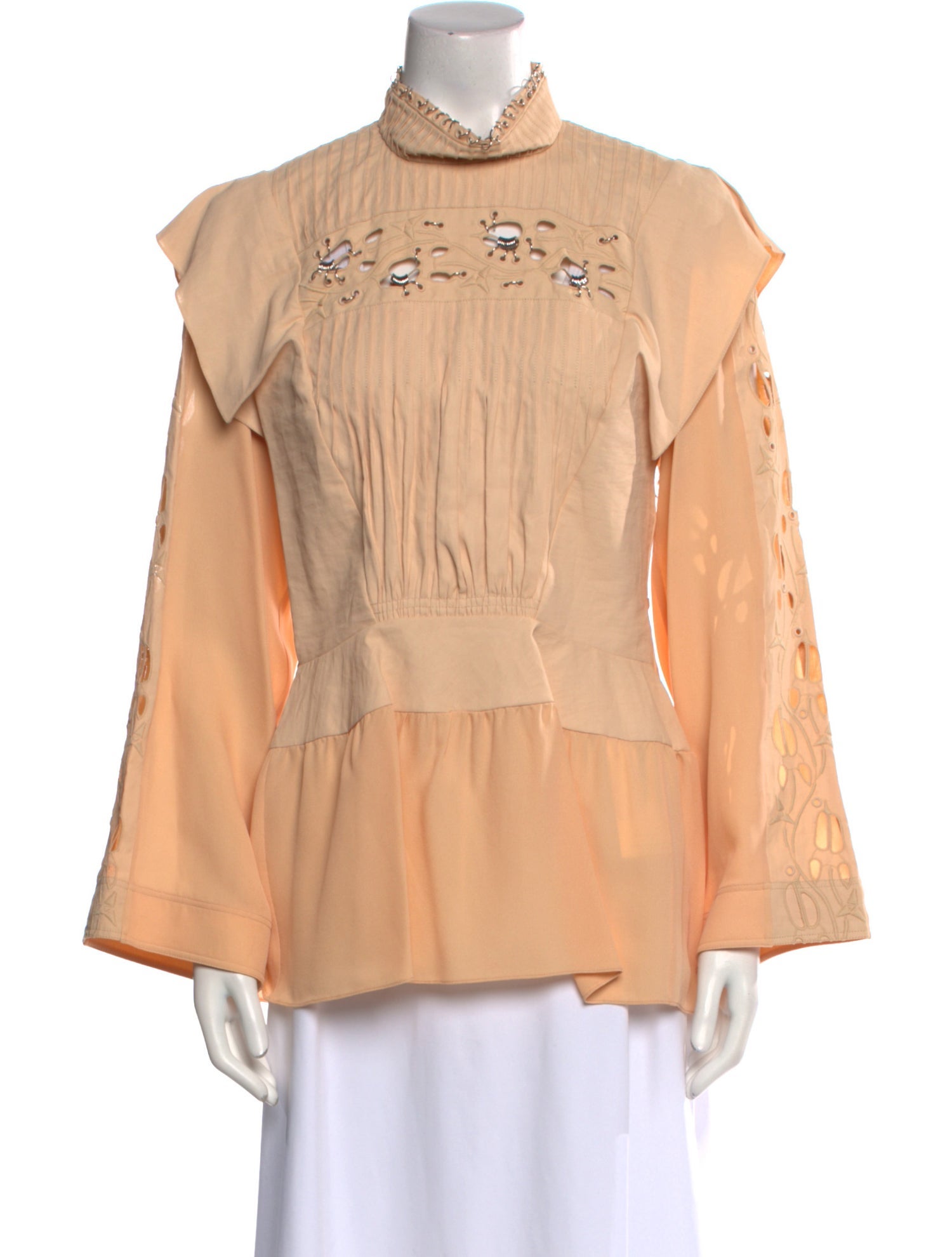 Chloé Mock Neck Long Sleeve Blouse w/ Tags