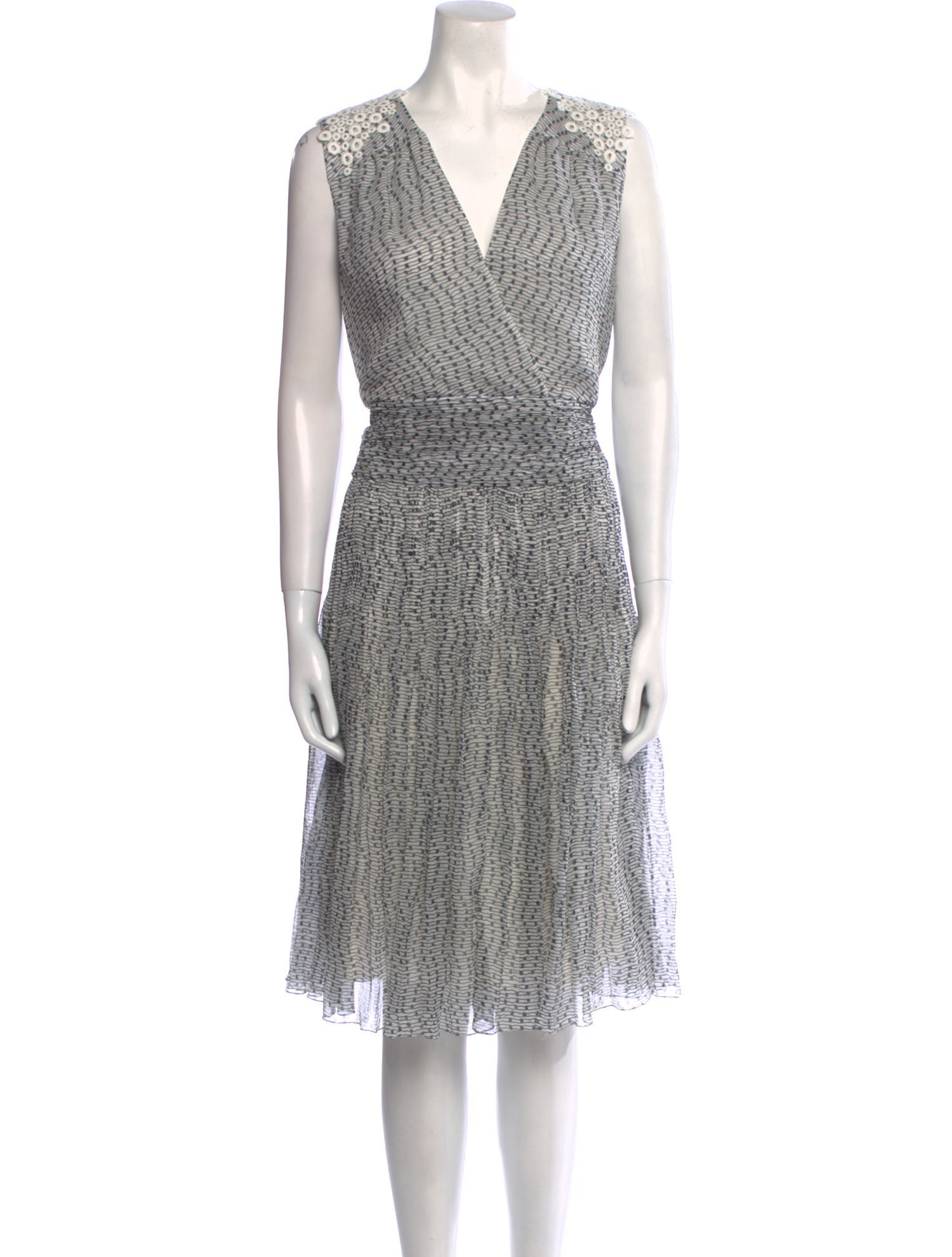 Chloé Silk Knee-Length Dress