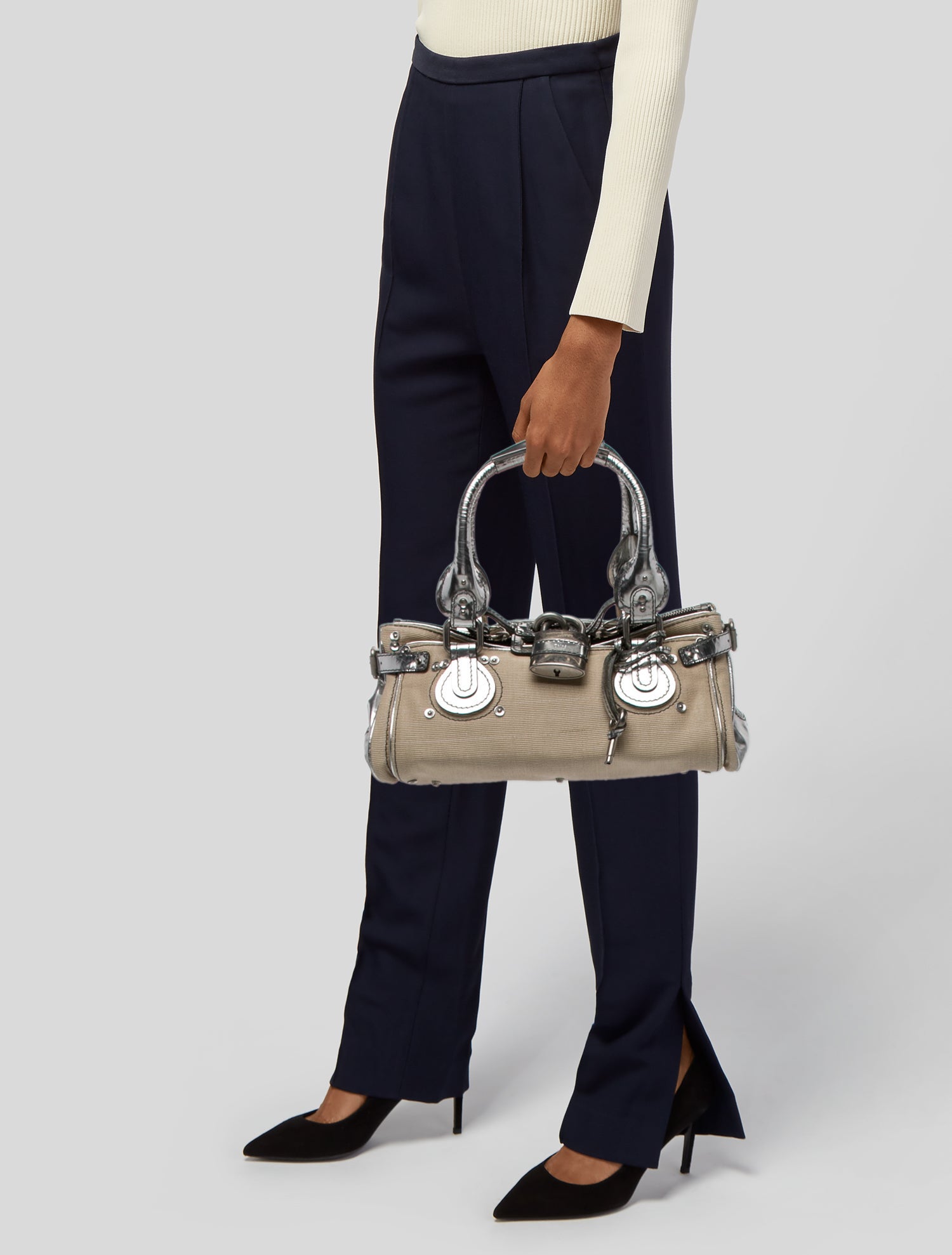 Chloé Canvas Paddington Medium