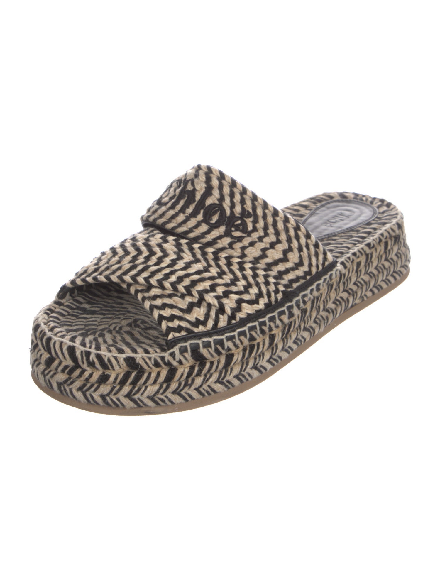 Chloé Striped Slides