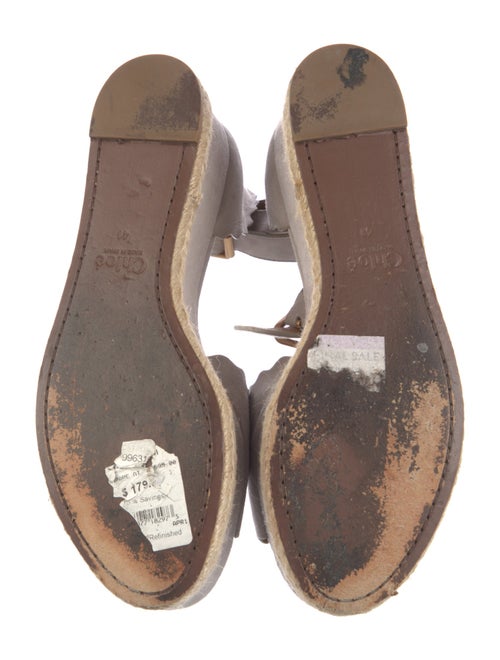 Chloé Suede Scalloped Accent Espadrilles