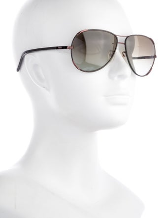 Chloé Aviator Gradient Sunglasses