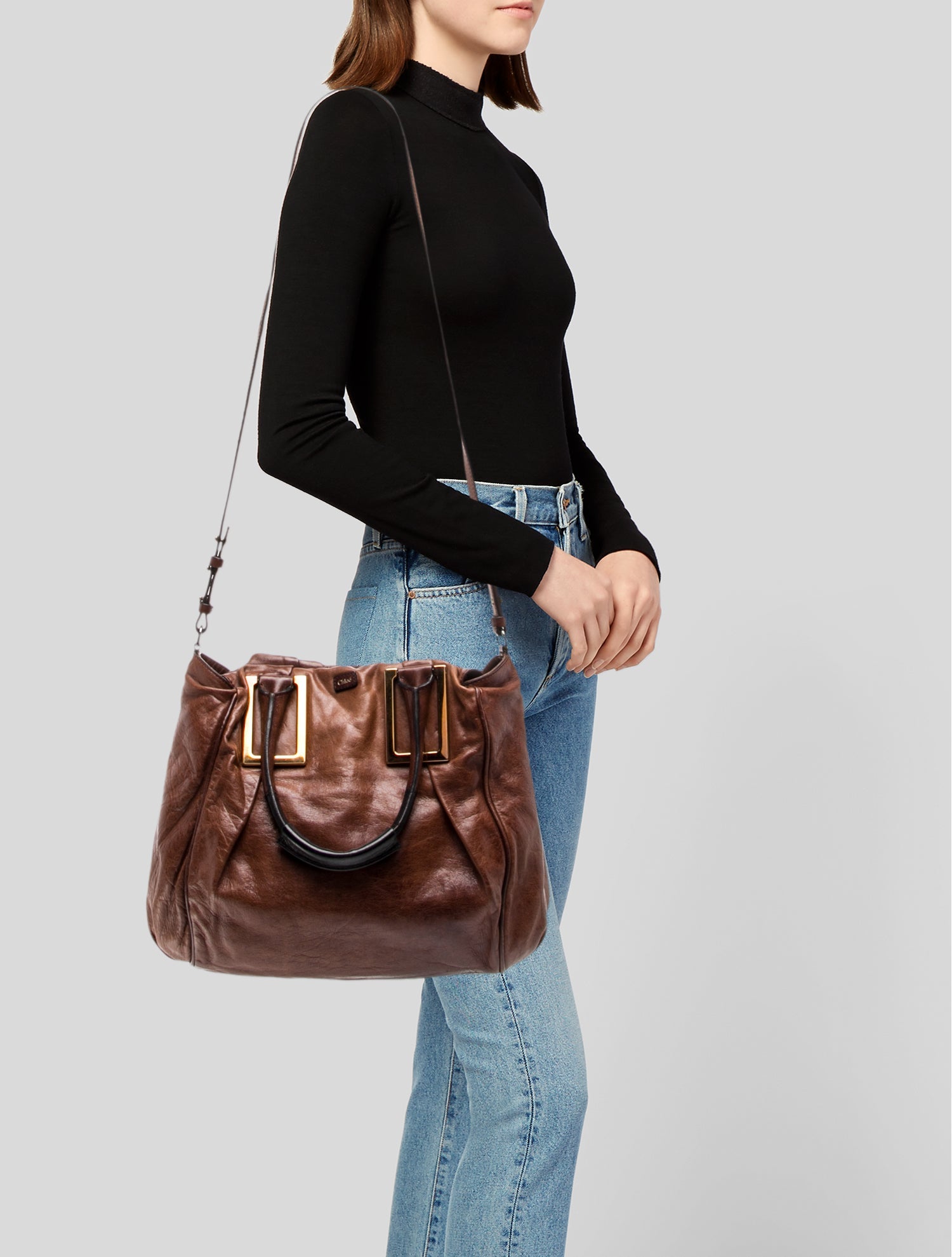 Chloé Leather Bucket Bag