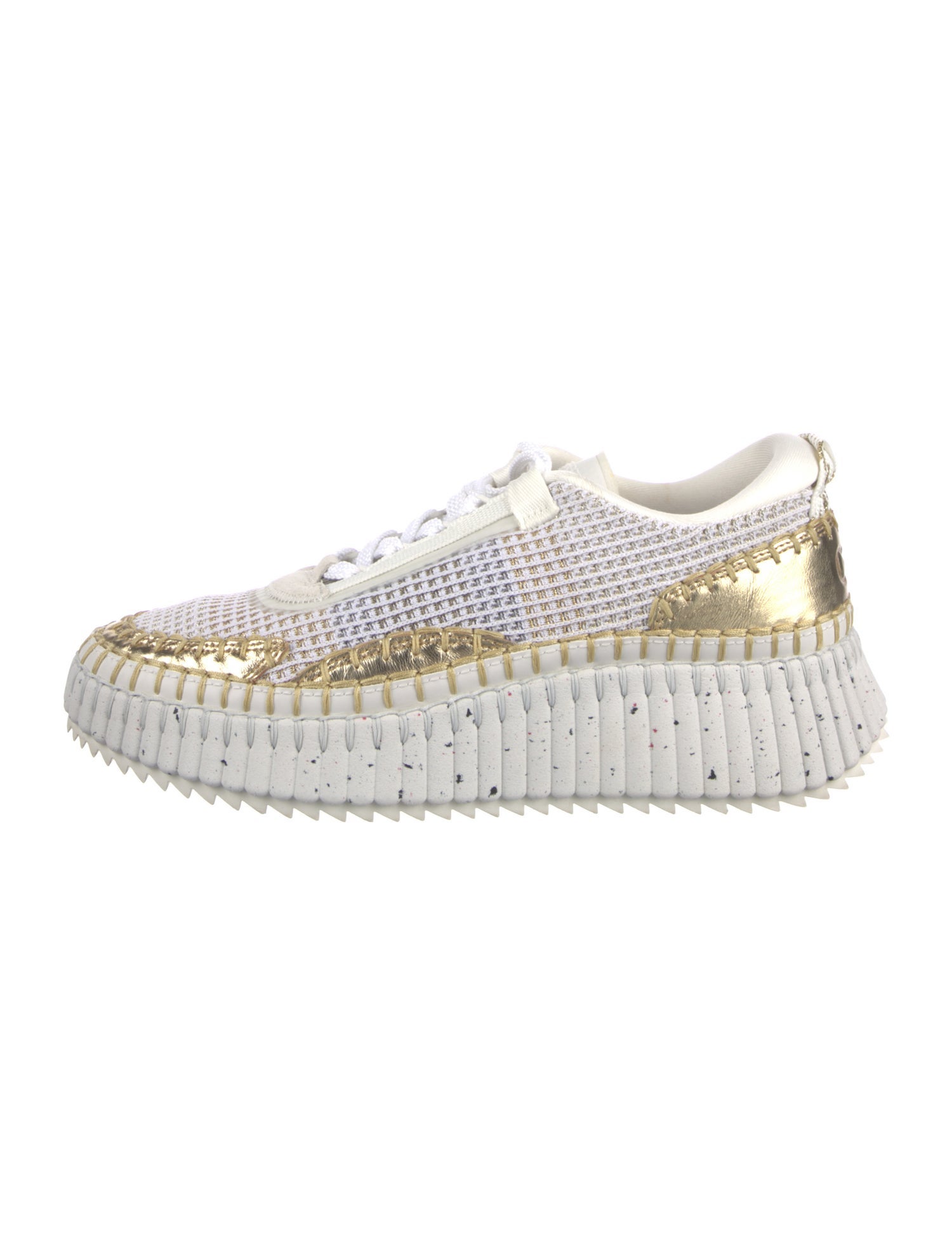Chloé Mesh Patterned Sneakers