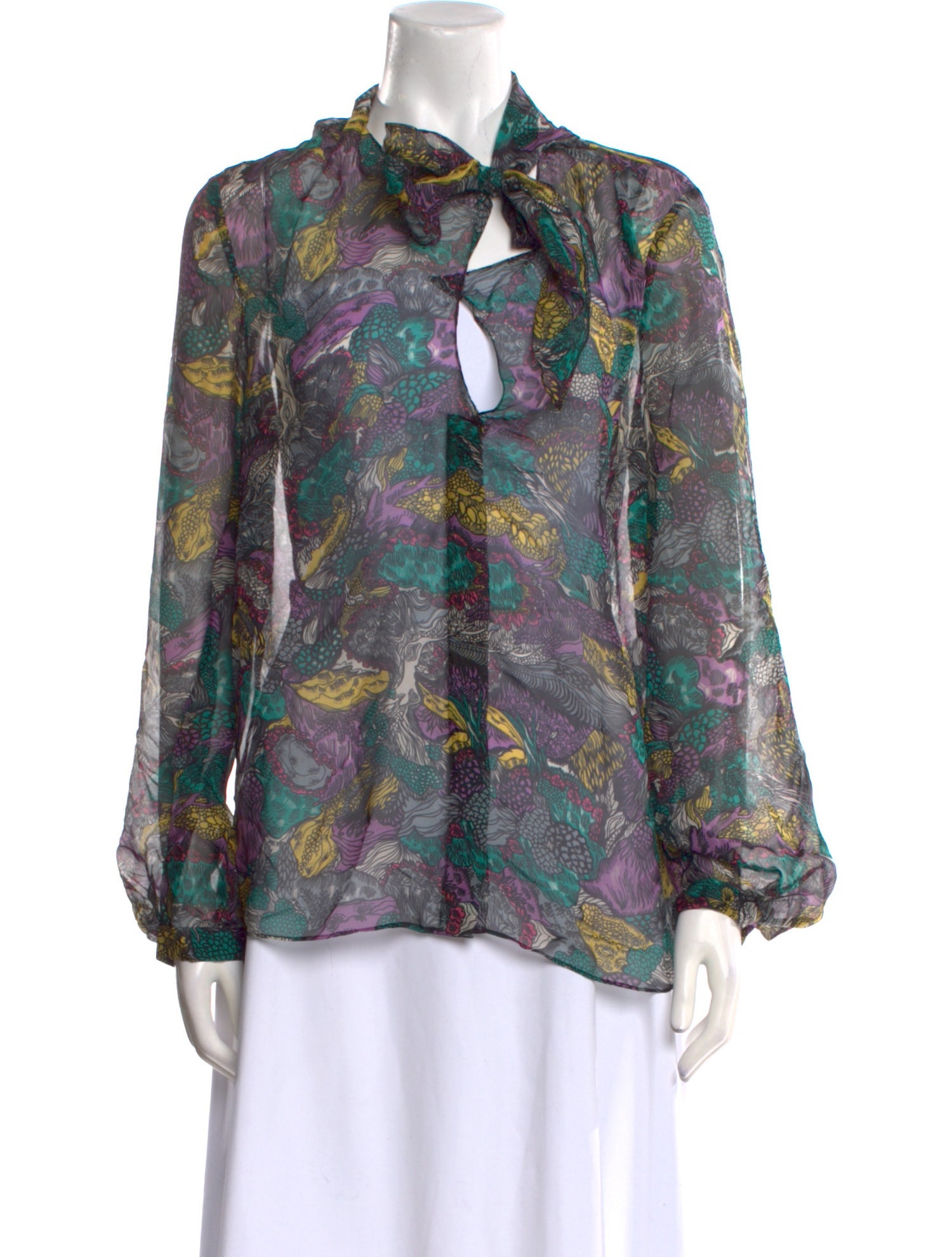 Chloé Silk Printed Blouse