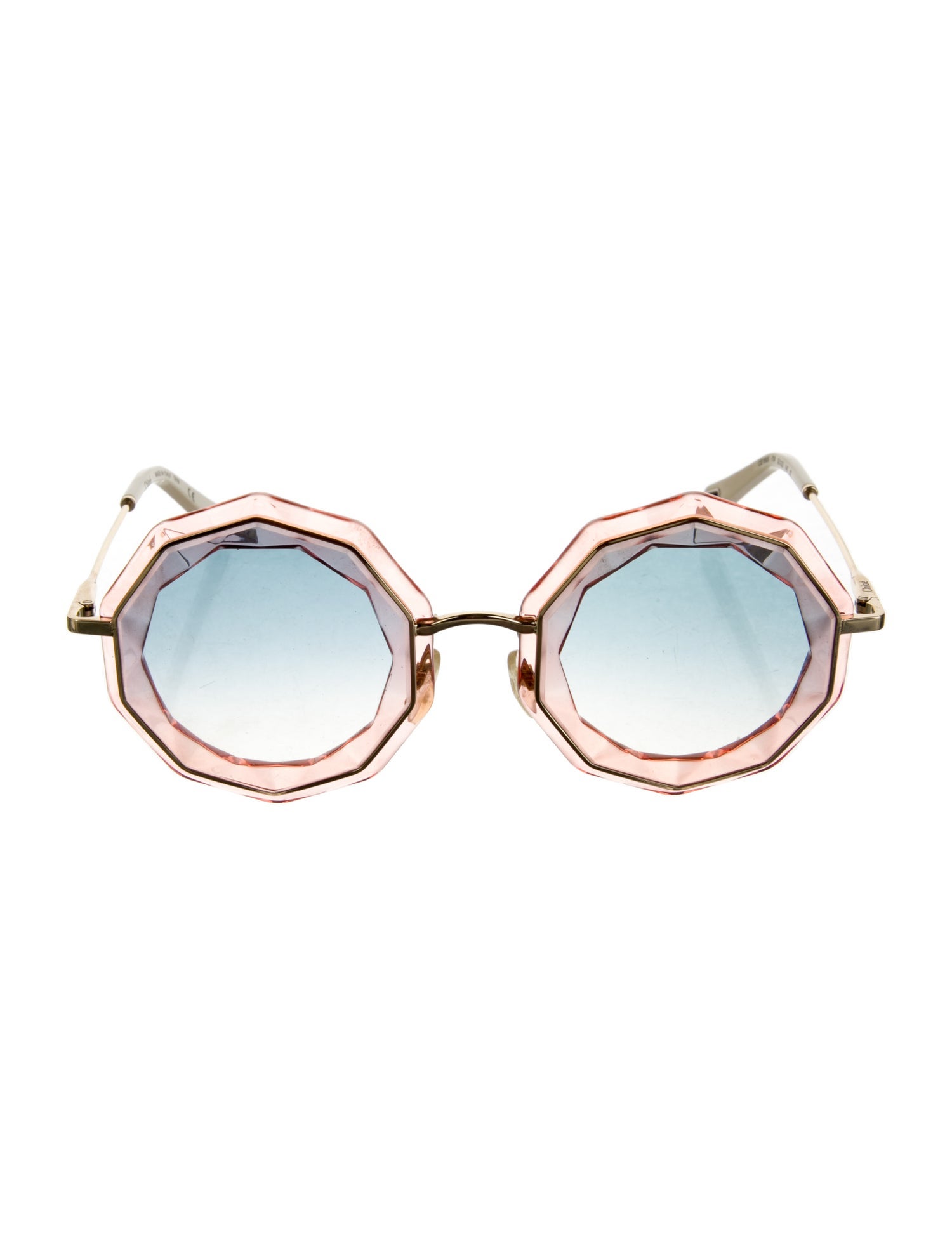 Chloé Round Gradient Sunglasses