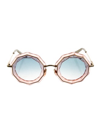 Chloé Round Gradient Sunglasses