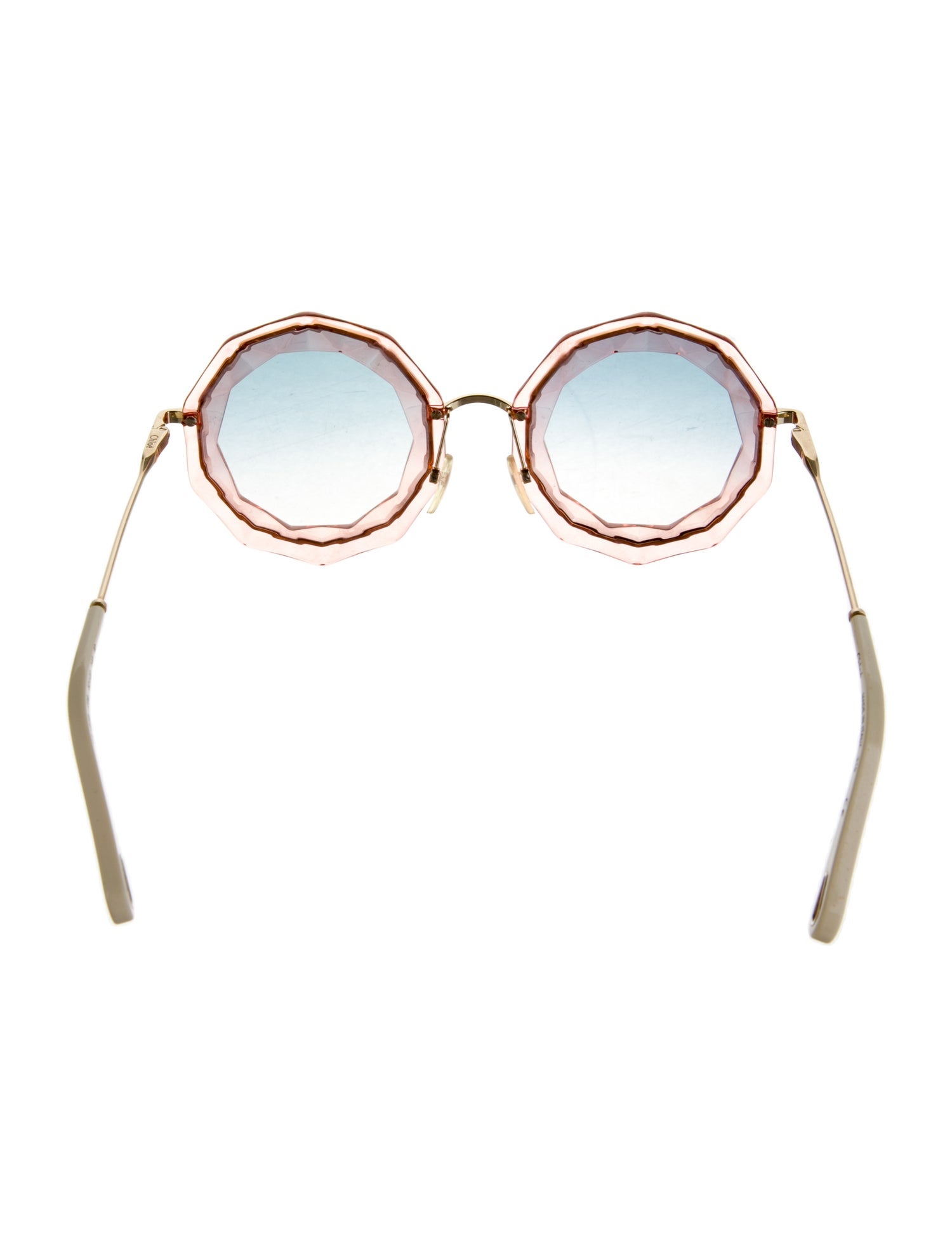 Chloé Round Gradient Sunglasses