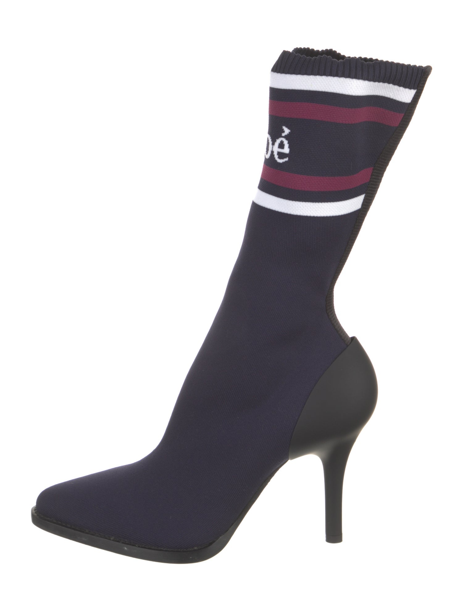 Chloé Striped Sock Boots