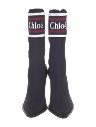 Chloé Striped Sock Boots