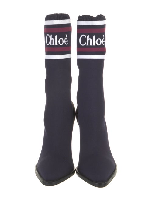 Chloé Striped Sock Boots