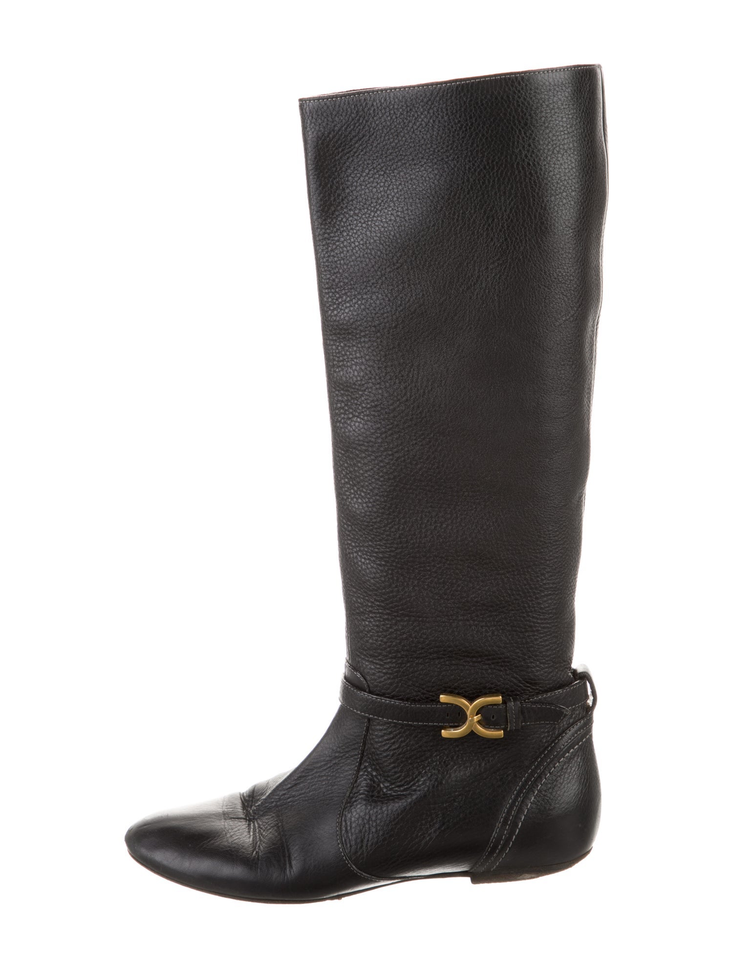 Chloé Leather Riding Boots