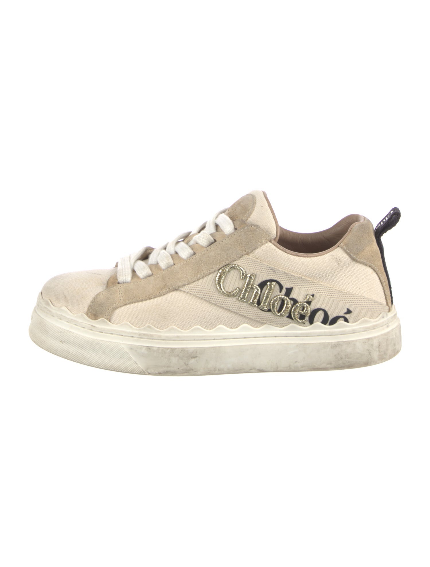 Chloé Canvas Printed Sneakers