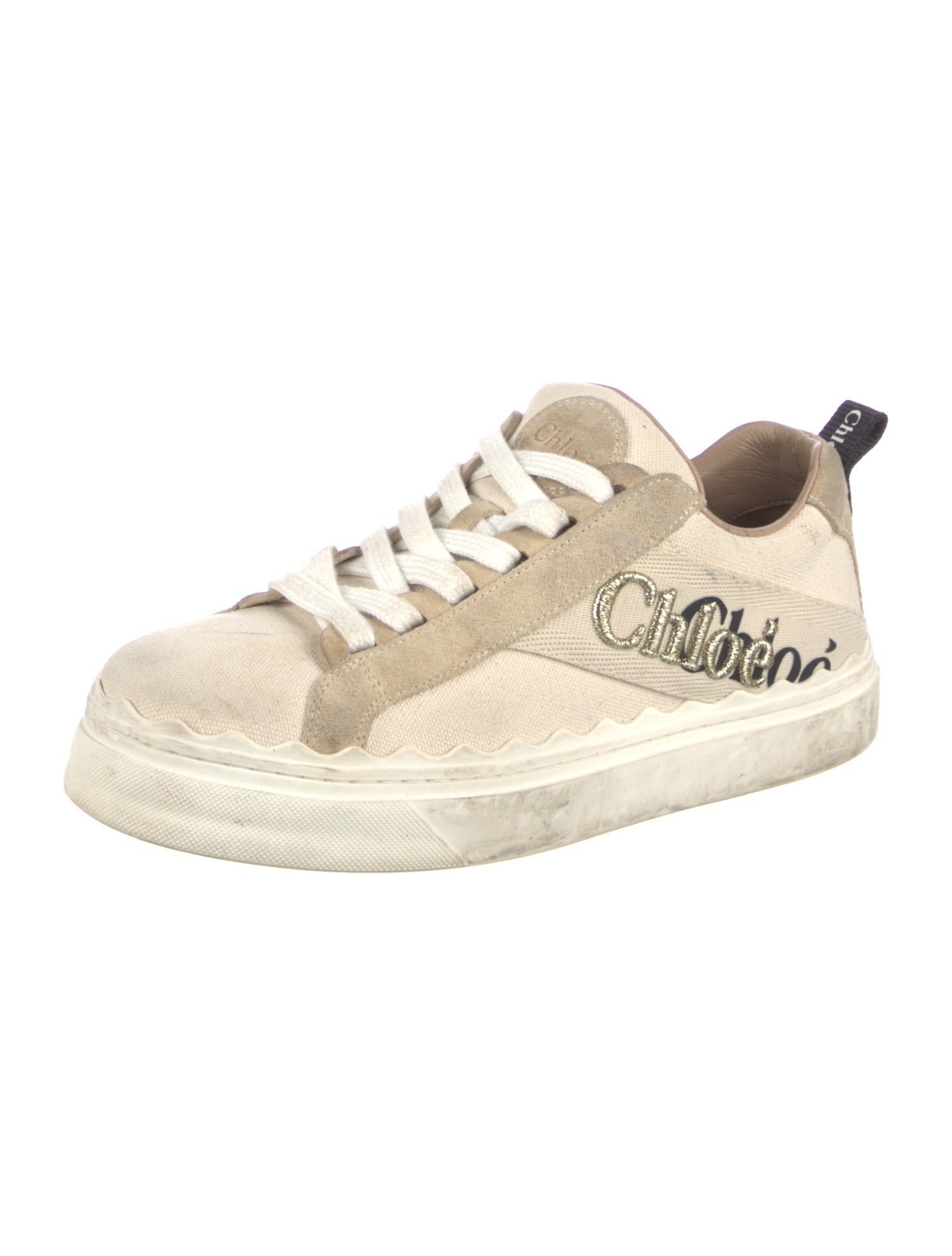Chloé Canvas Printed Sneakers