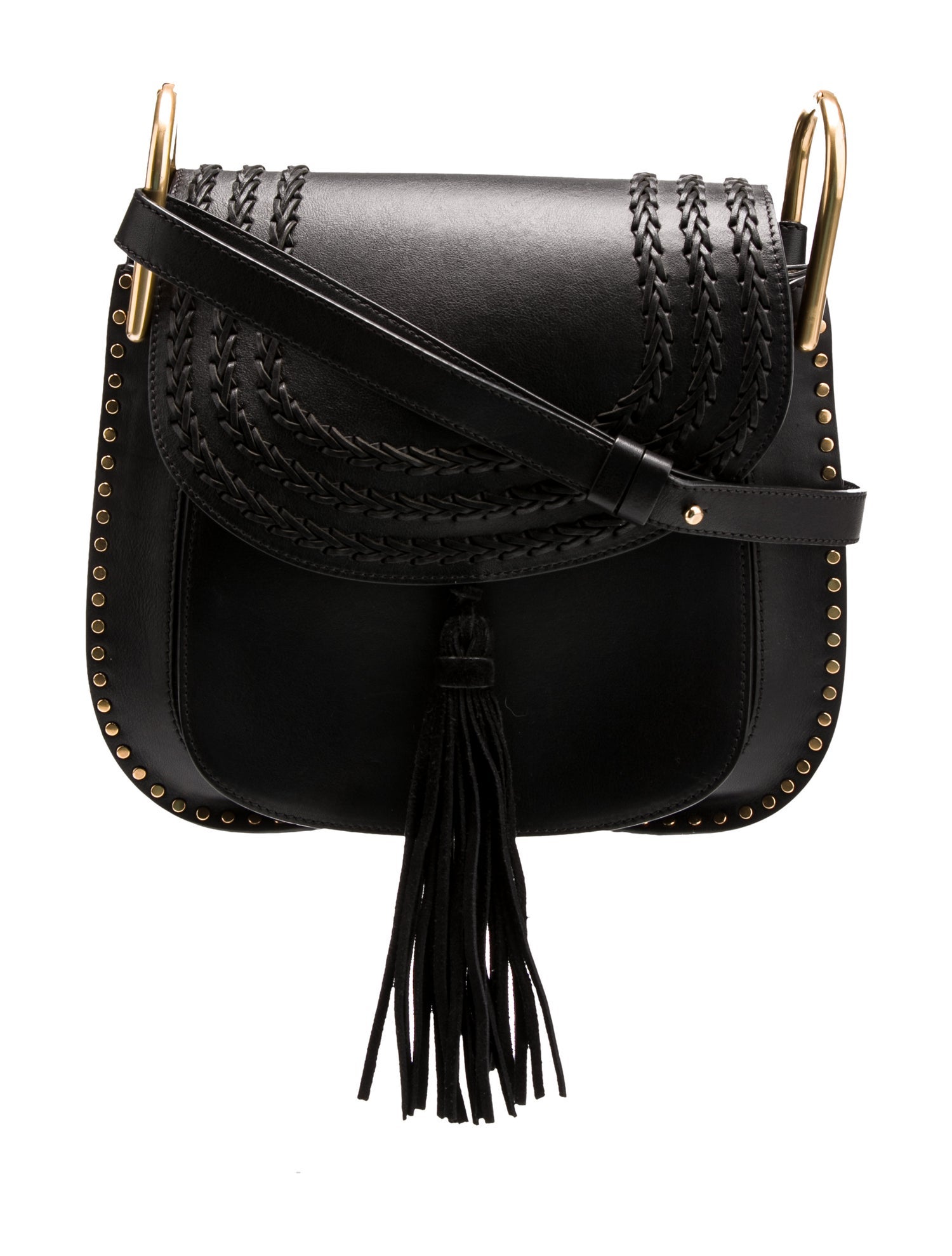 Chloé Leather Braided Leather Hudson Medium