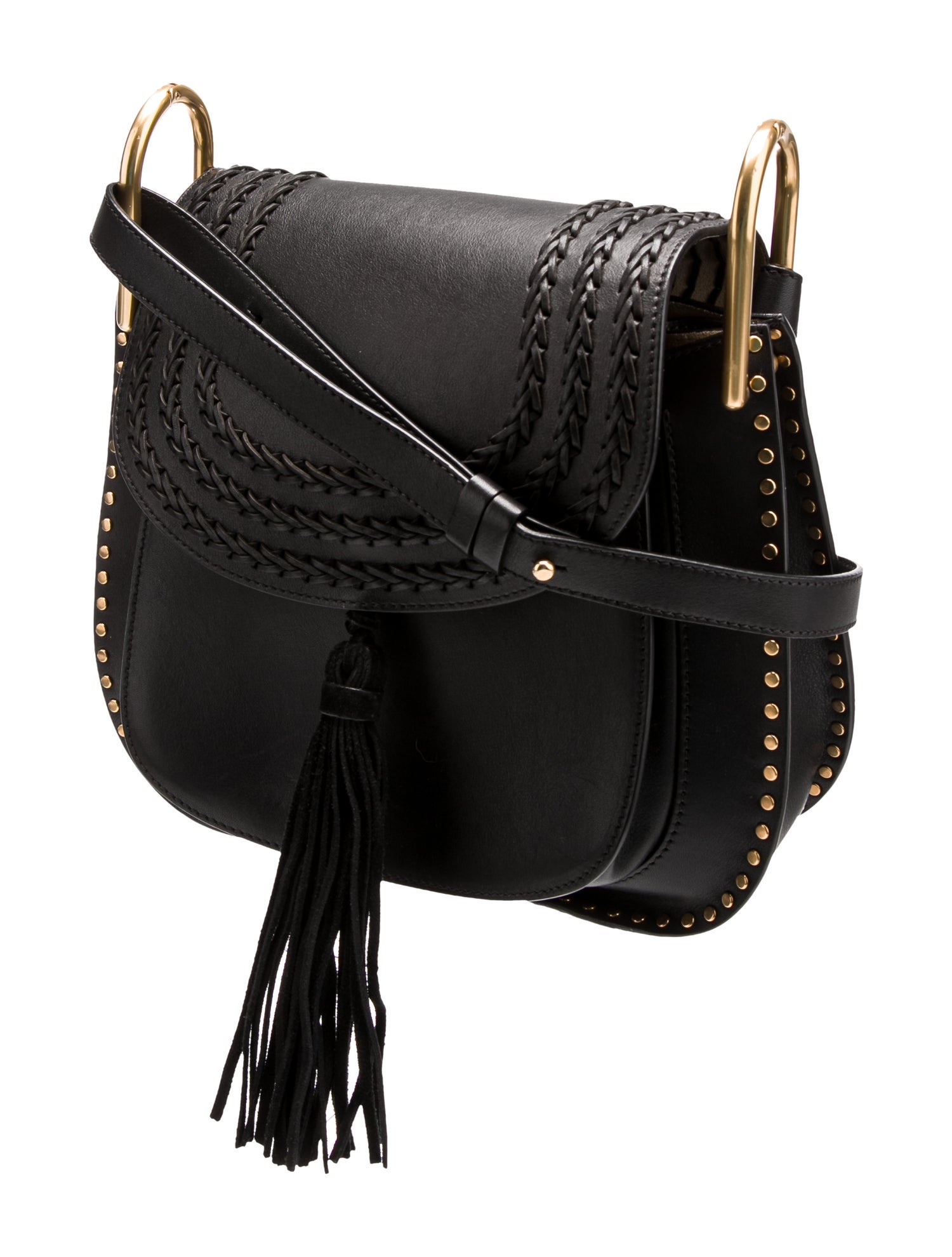 Chloé Leather Braided Leather Hudson Medium