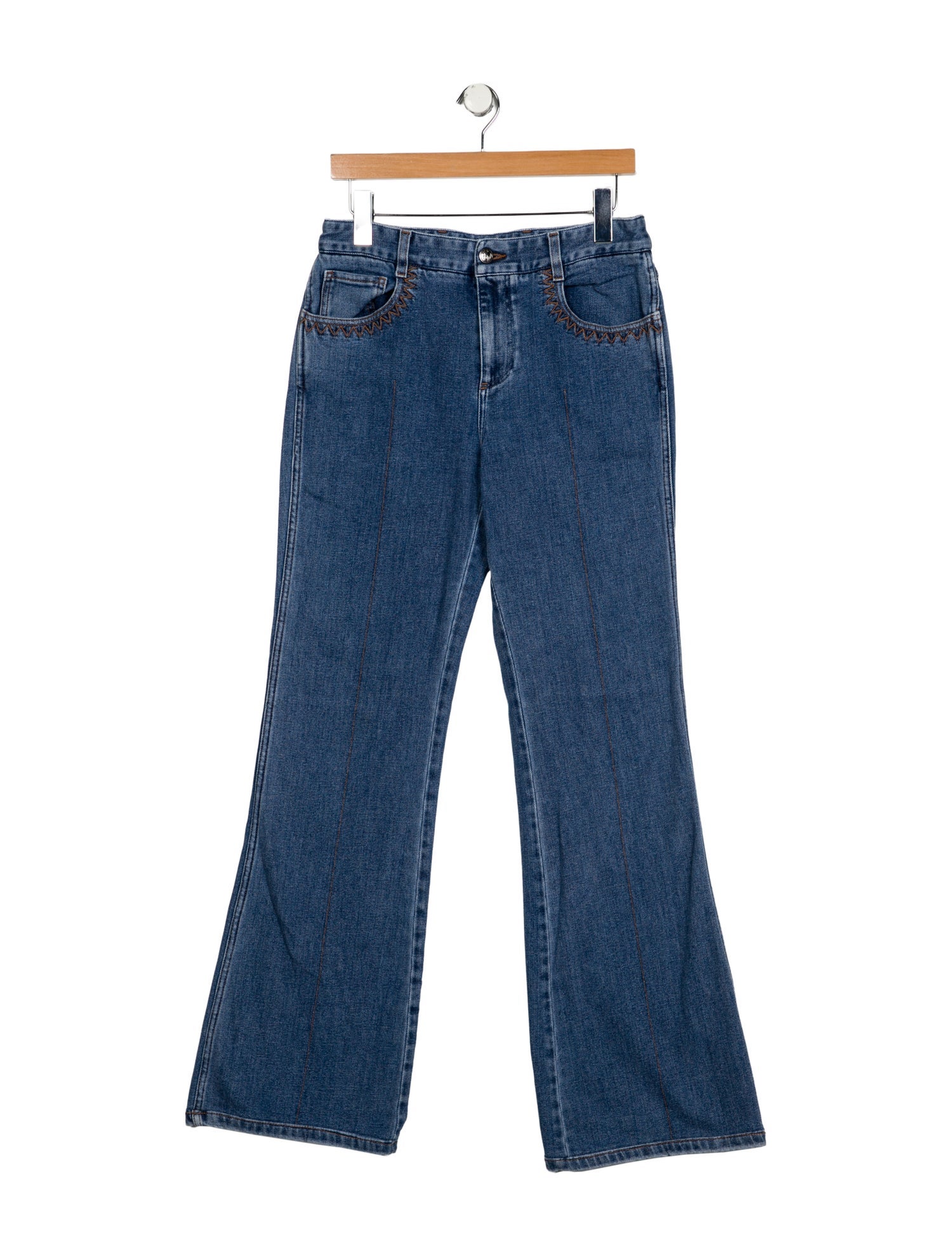 Chloé Mid-Rise Wide Leg Jeans