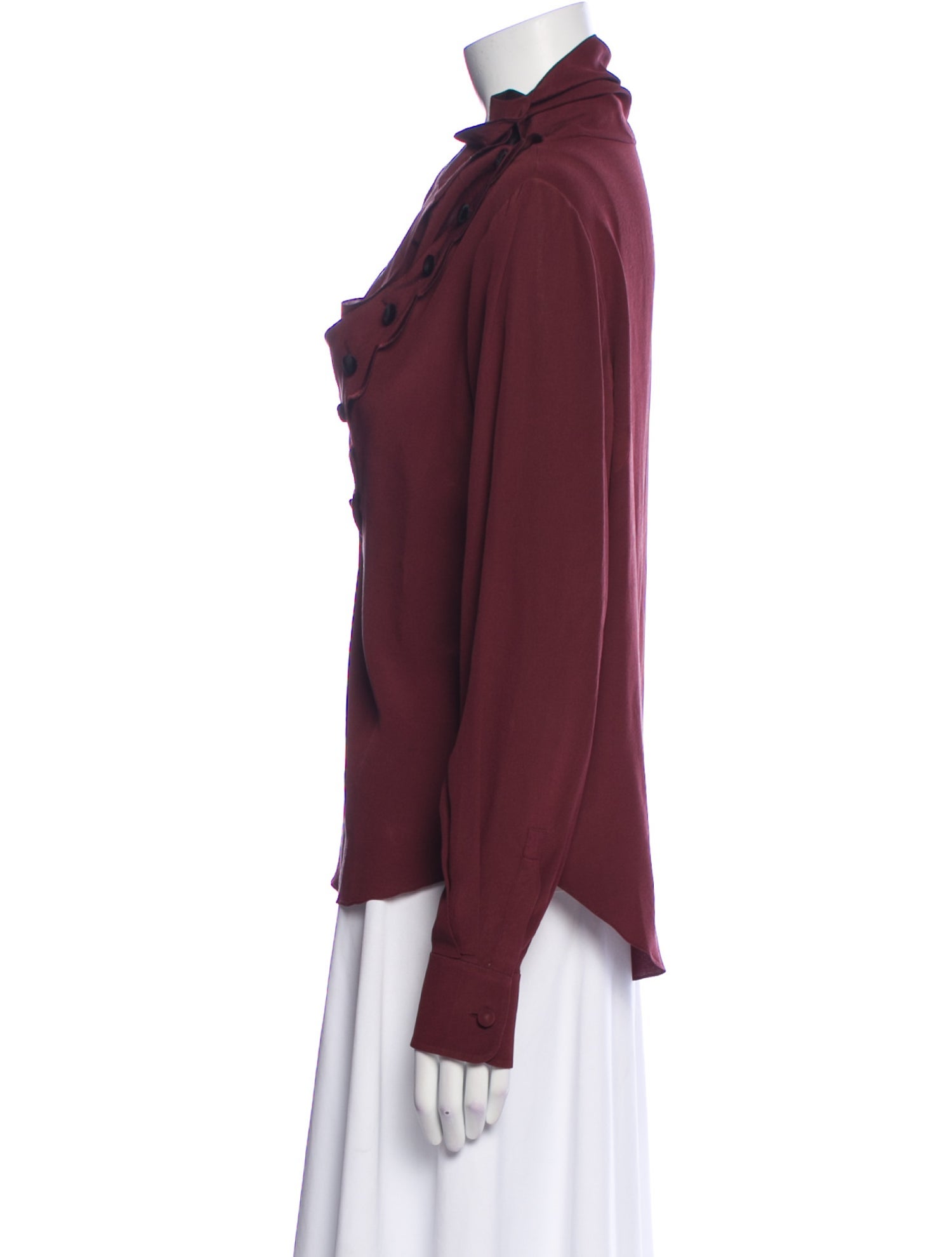 Chloé Silk Cowl Neck Top