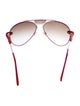 Chloé Aviator Gradient Sunglasses