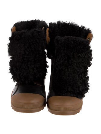 Chloé Leather Combat Boots