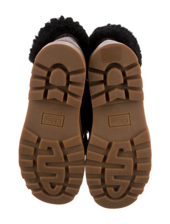 Chloé Leather Combat Boots