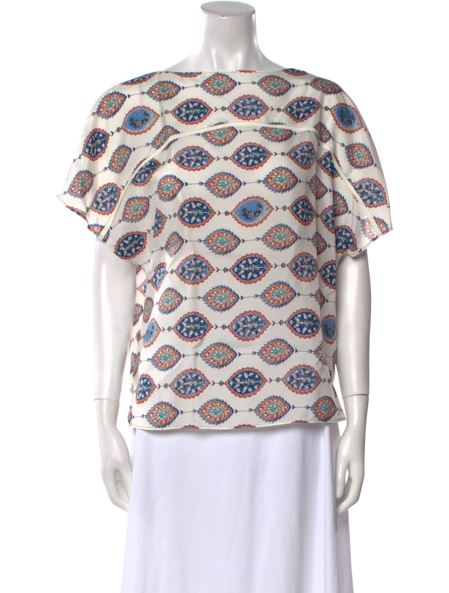 Chloé Silk Printed Blouse w/ Tags