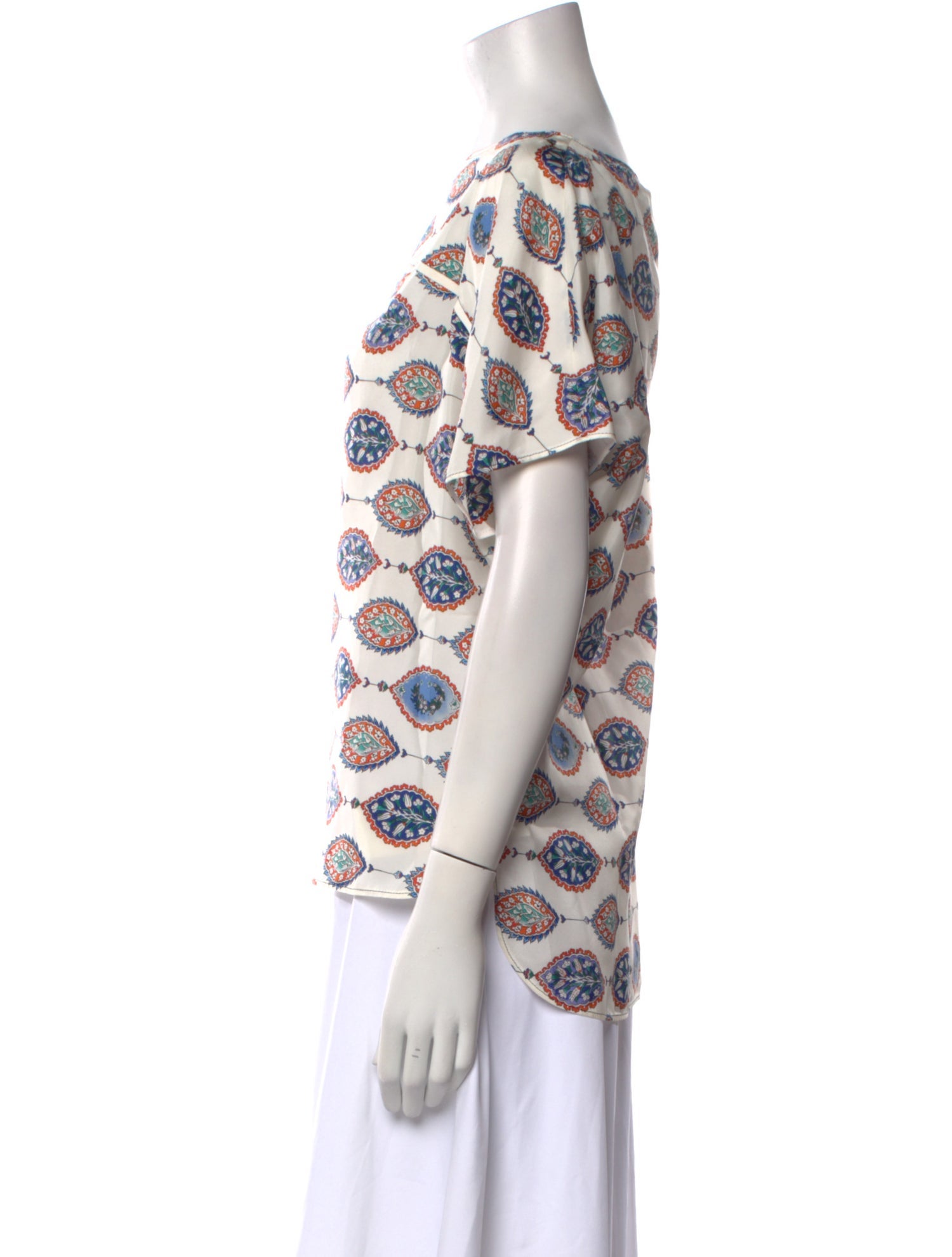 Chloé Silk Printed Blouse w/ Tags