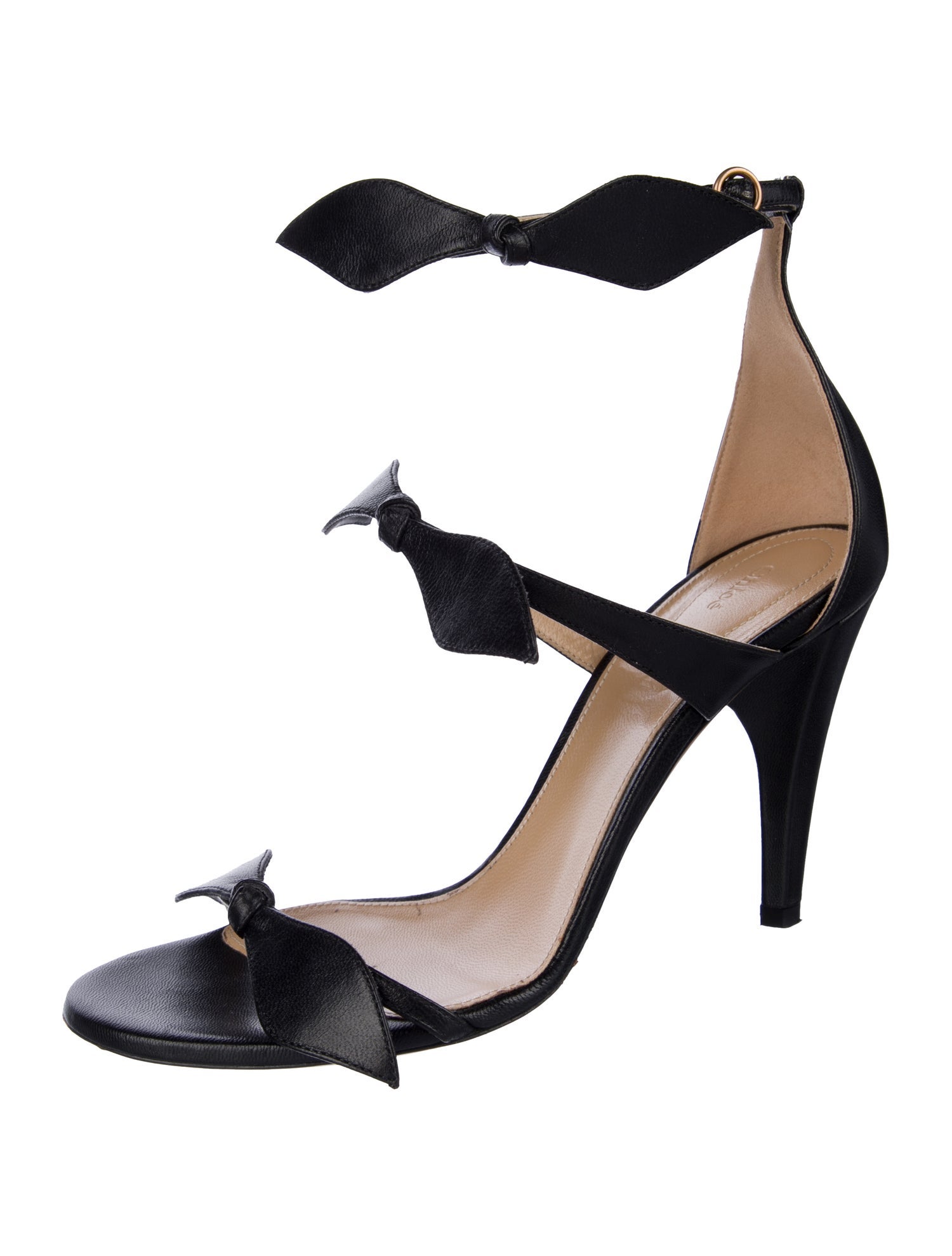 Chloé Leather Animal Print Sandals