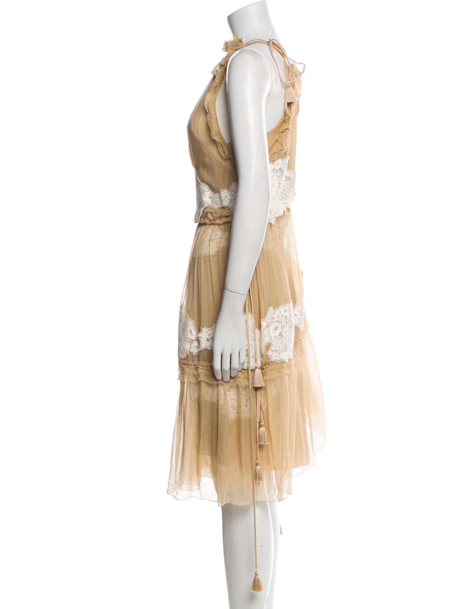 Chloé Silk Knee-Length Dress