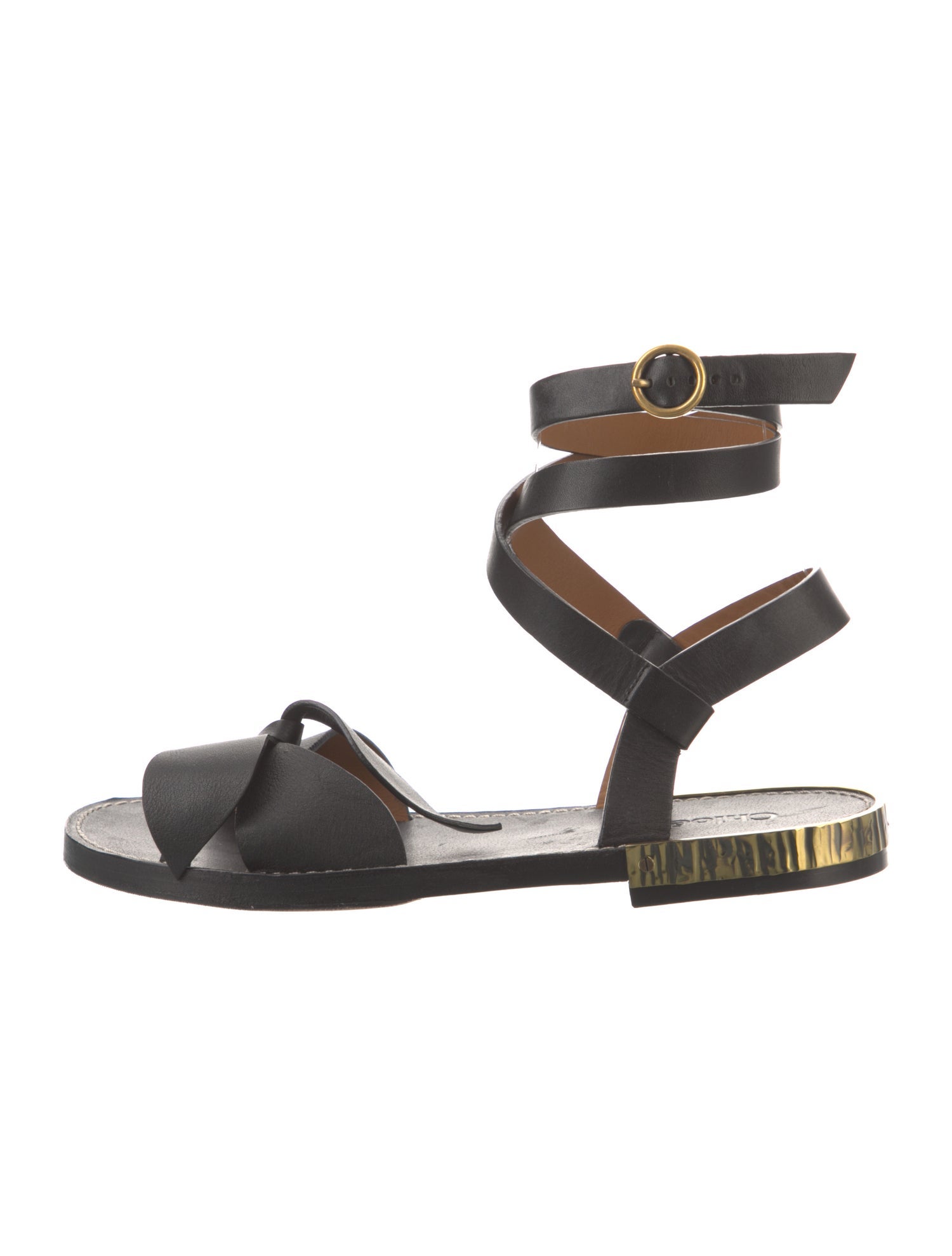 Chloé Leather Gladiator Sandals