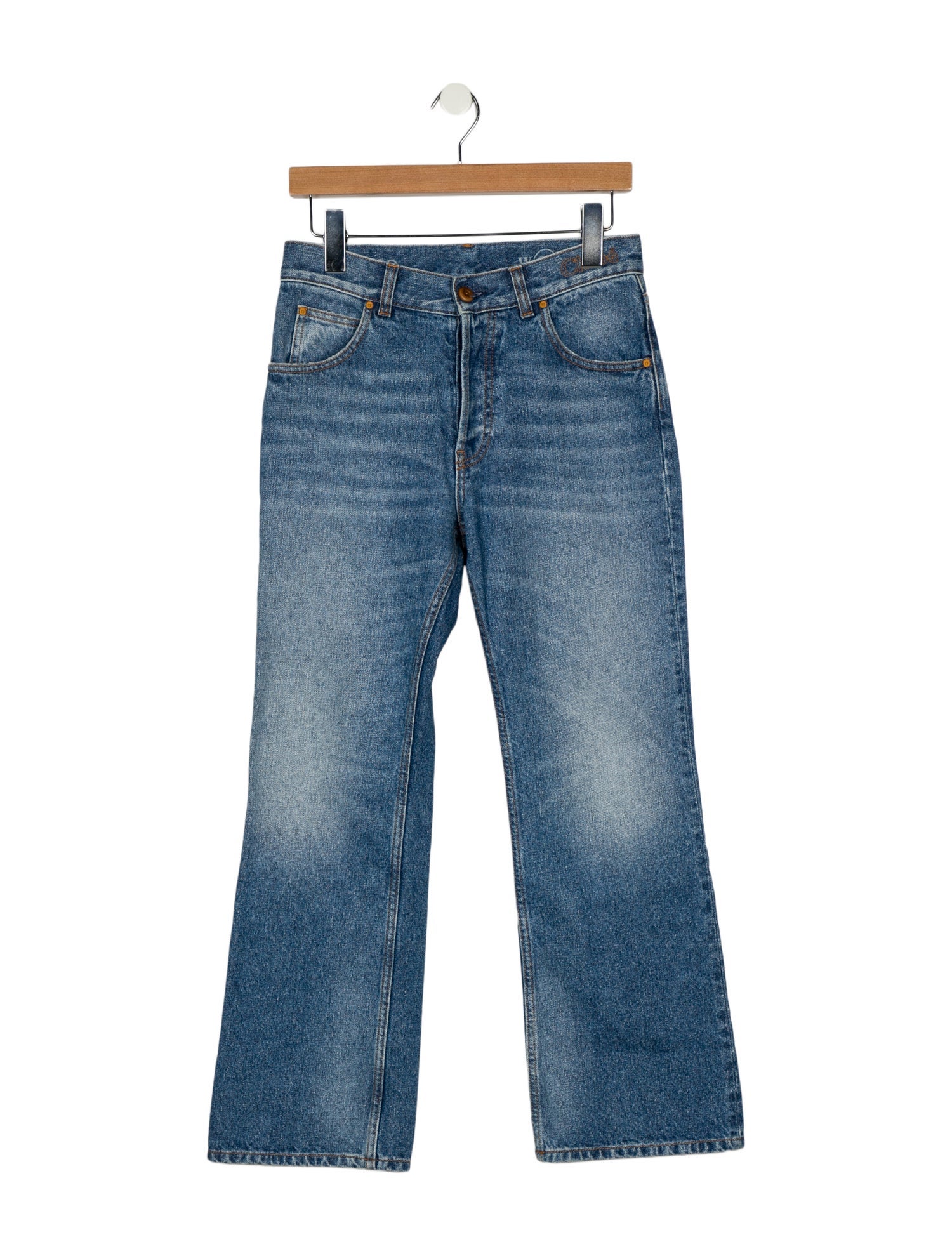 Chloé Mid-Rise Wide Leg Jeans
