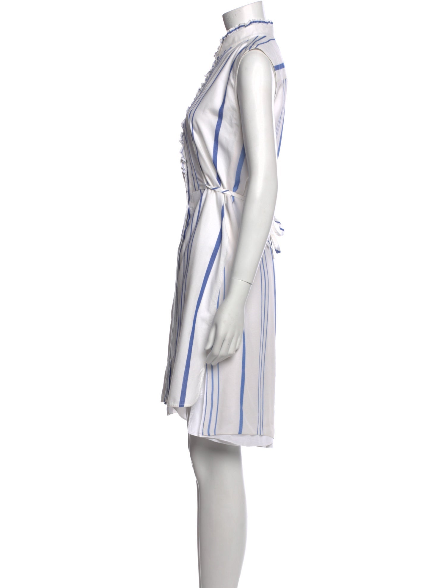 Chloé Striped Midi Length Dress