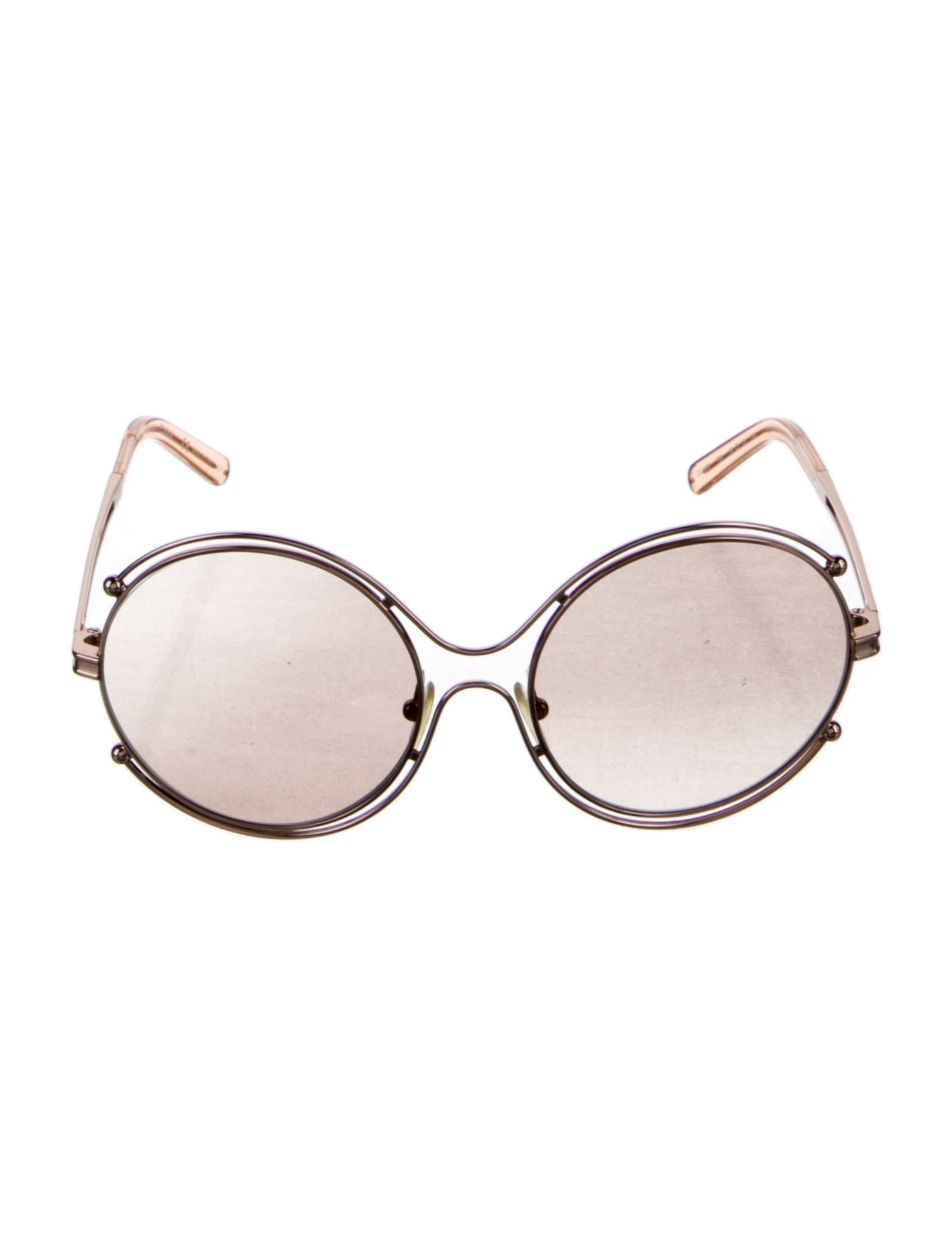 Chloé Round Mirrored Sunglasses