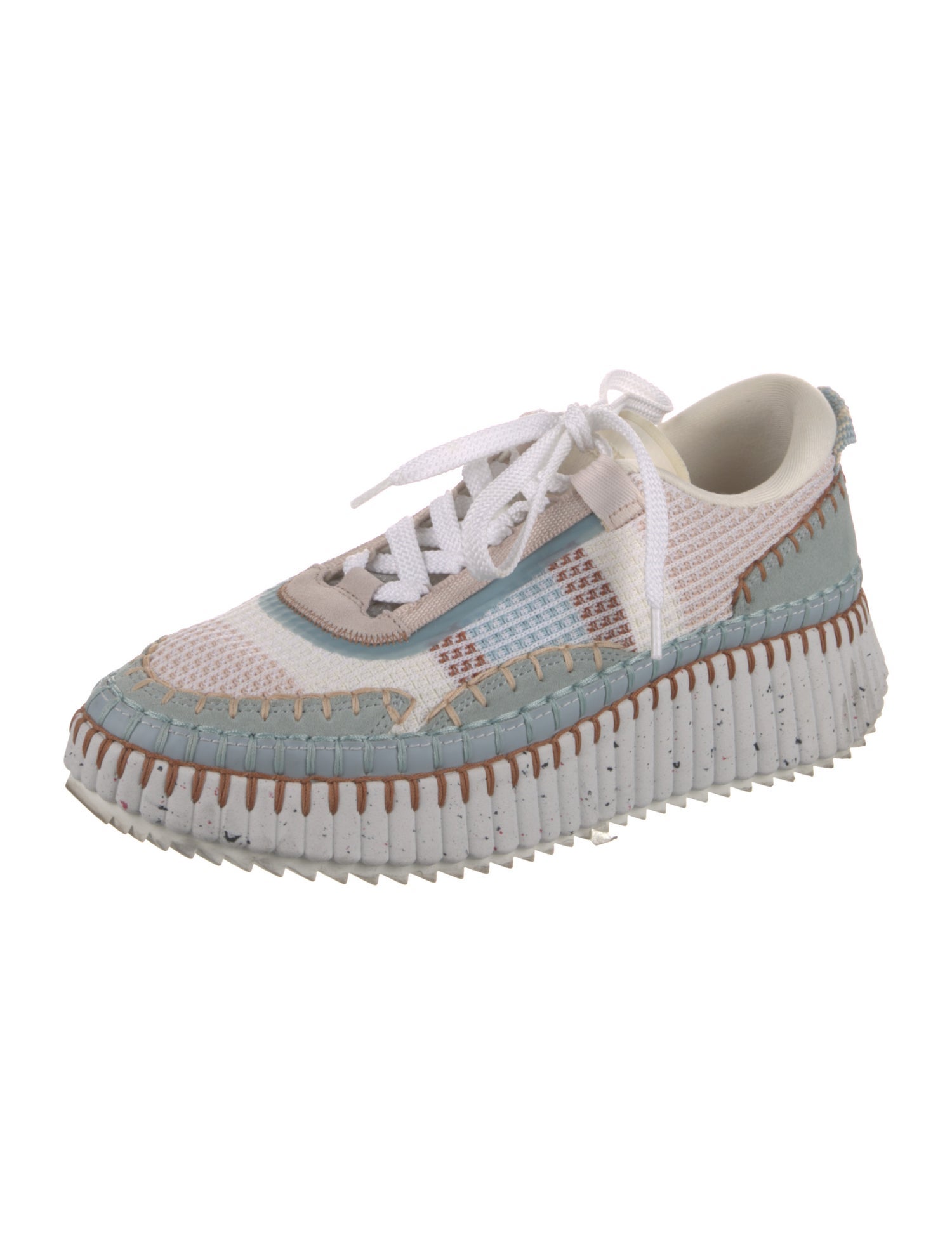 Chloé Colorblock Pattern Sneakers
