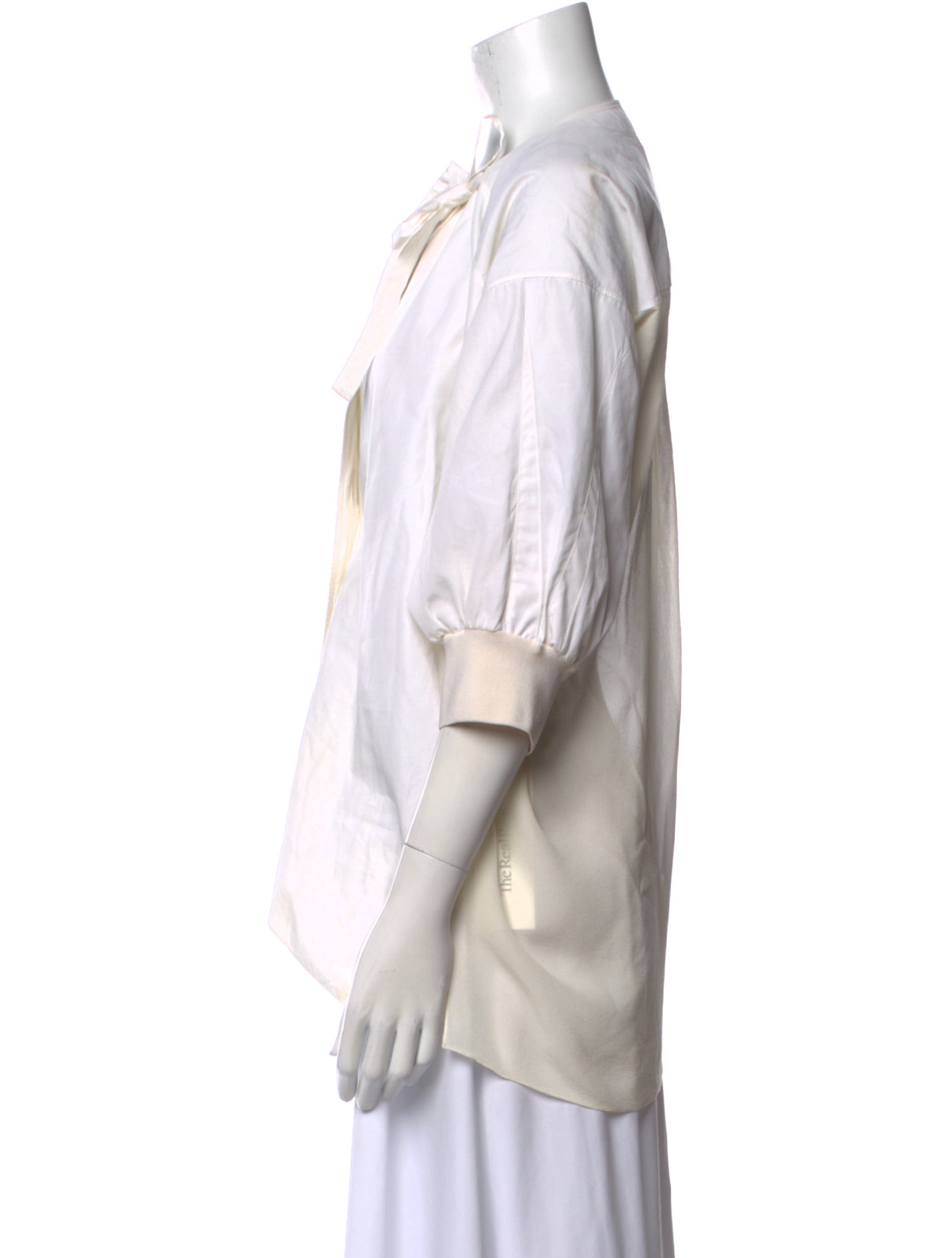 Chloé Silk V-Neck Button-Up Top