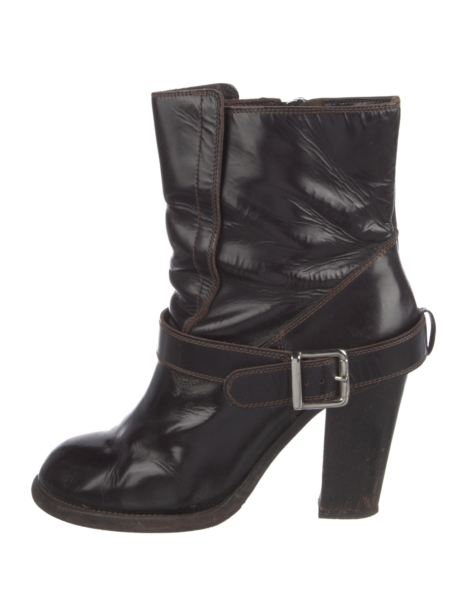 Chloé Leather Lace-Up Boots