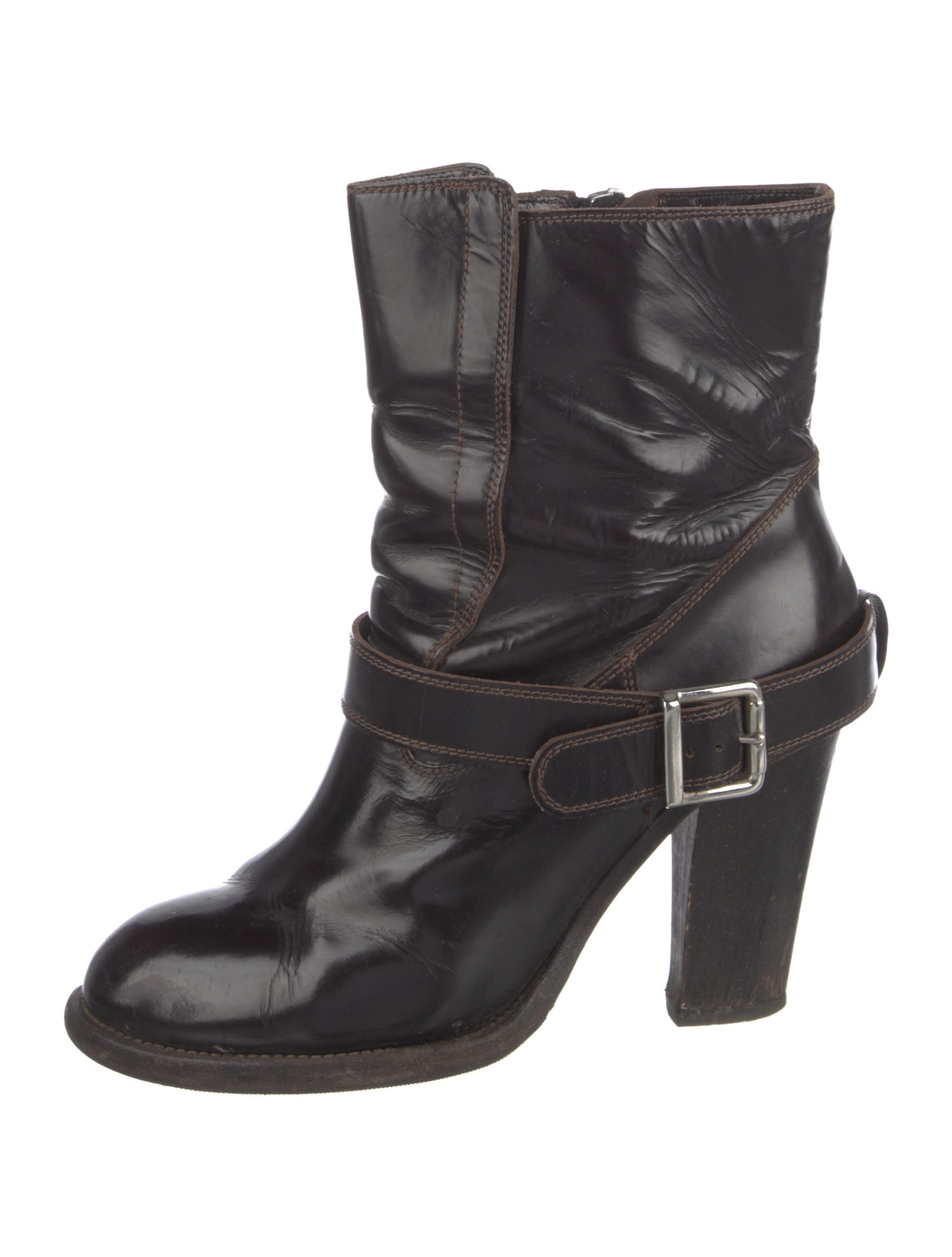 Chloé Leather Lace-Up Boots