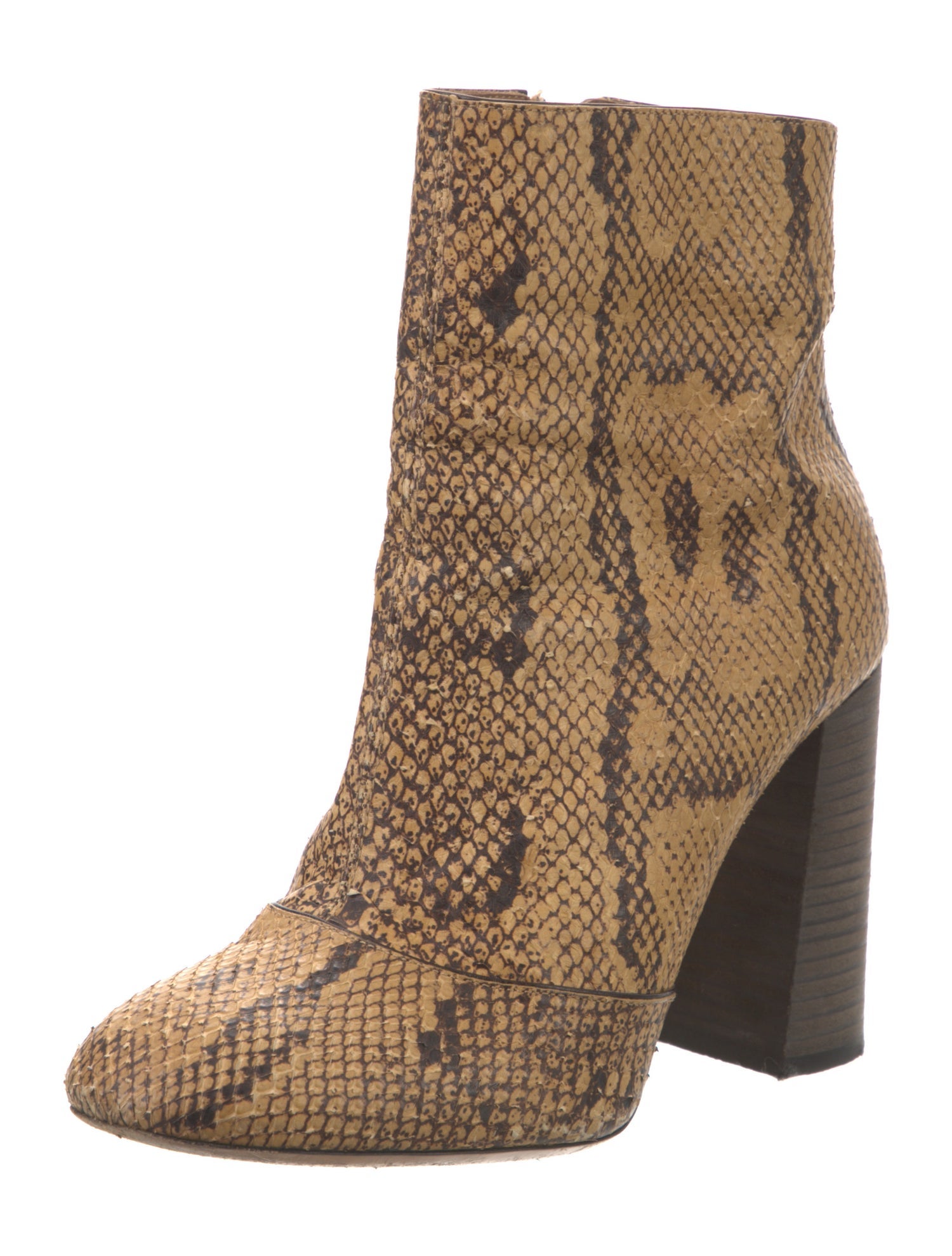 Chloé Snakeskin Animal Print Boots