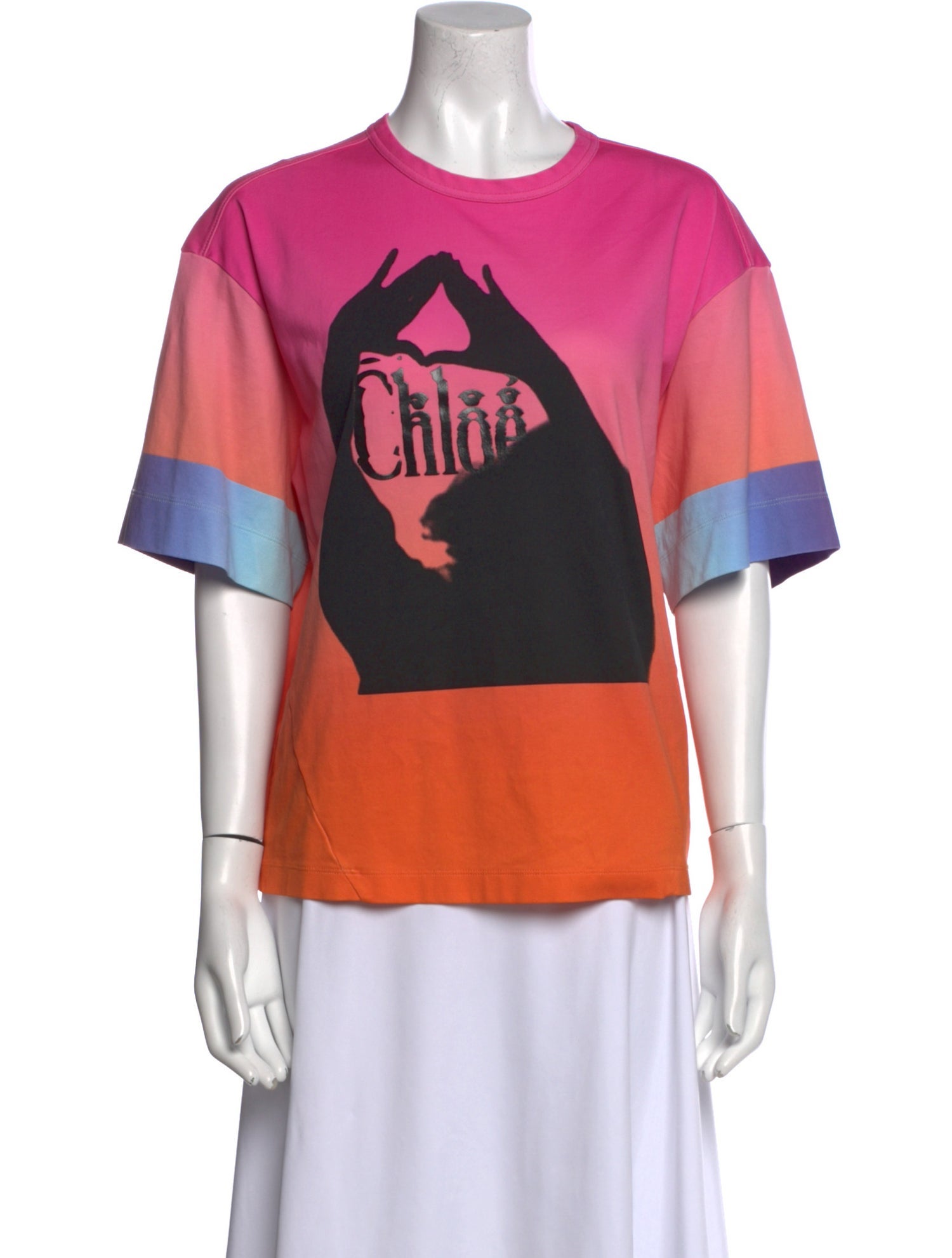 Chloé Graphic Print Crew Neck T-Shirt