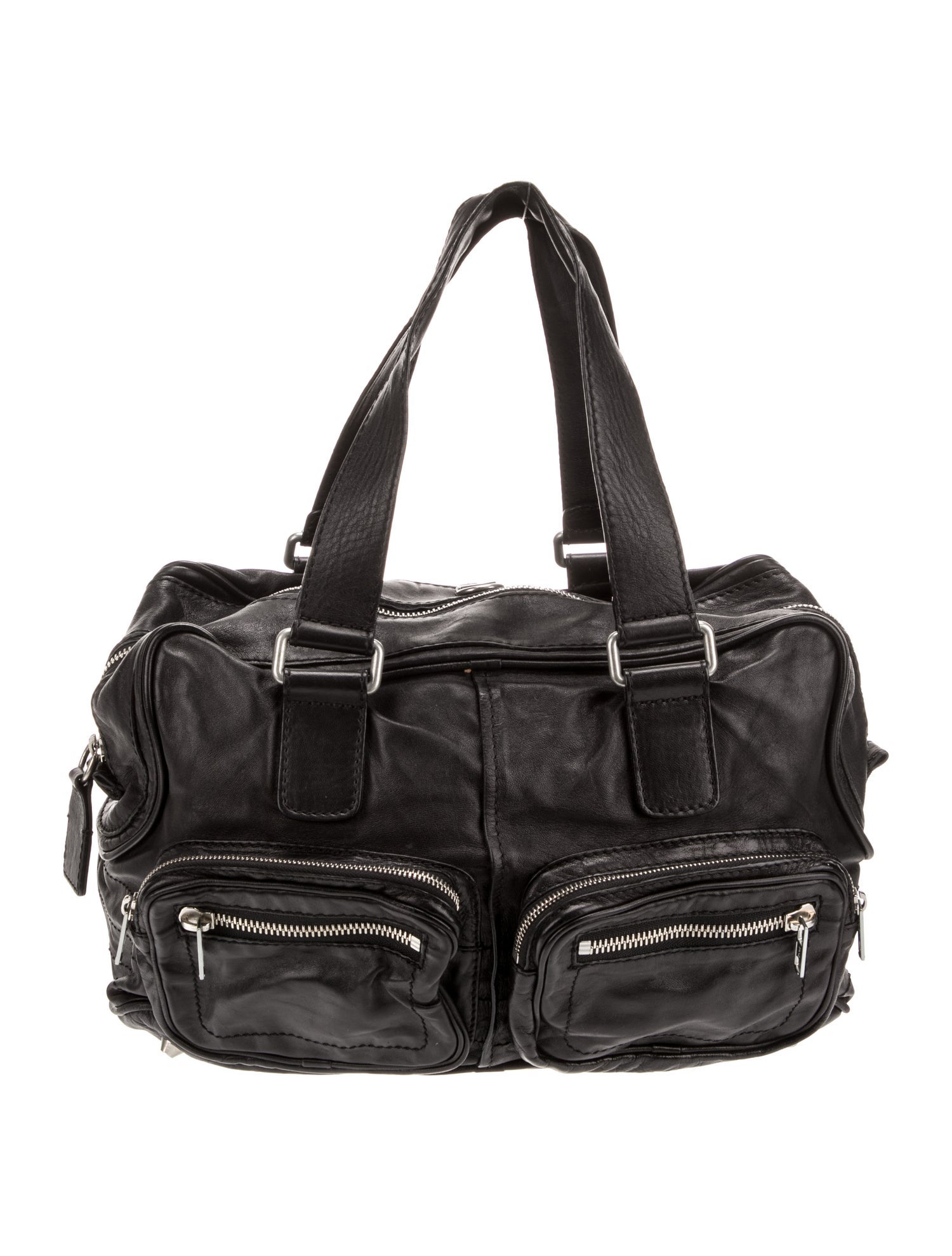 Bottega Veneta Intrecciato Large Andiamo Bag - Black Totes