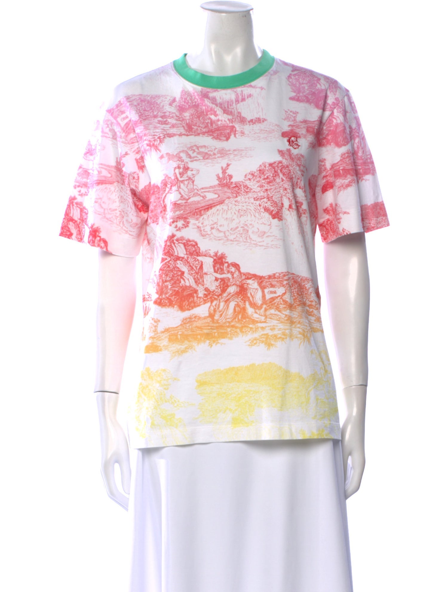 Chloé Graphic Print Crew Neck T-Shirt